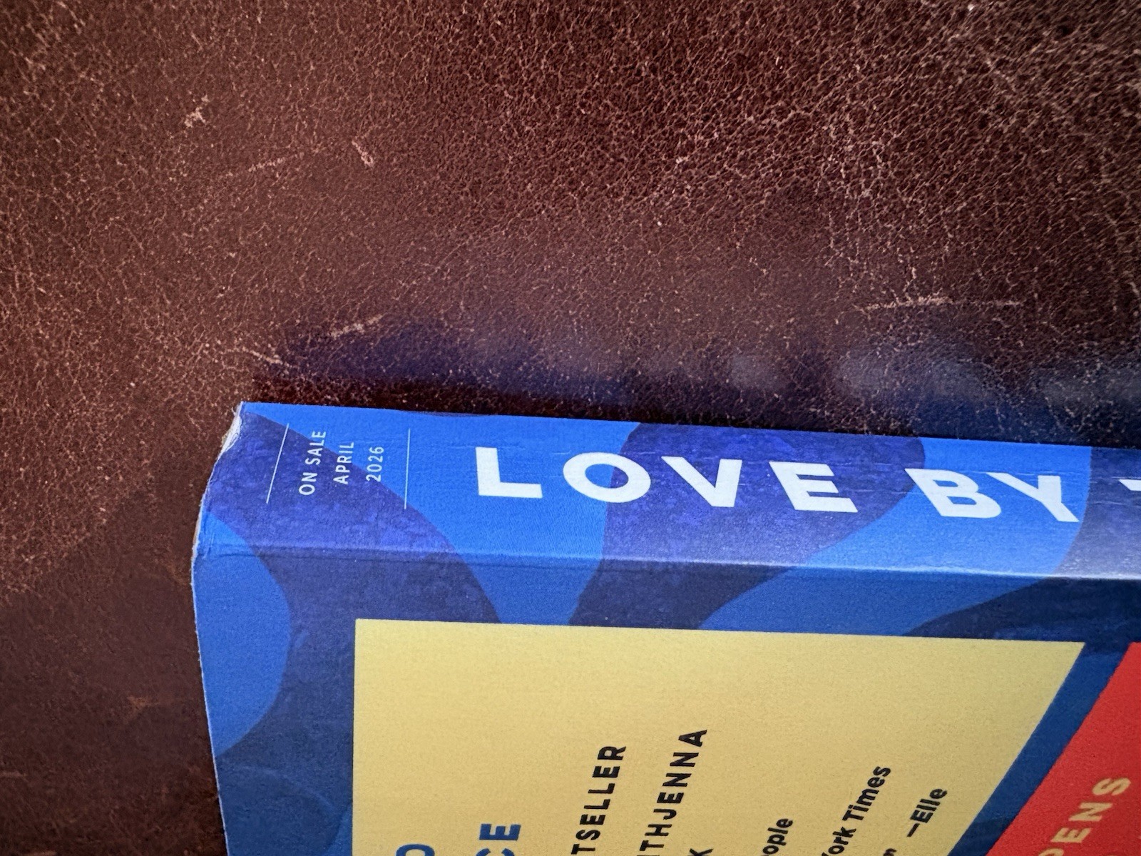 Love by the Book ARC Jessica George Paperback 2026 Advanced Readers Edition