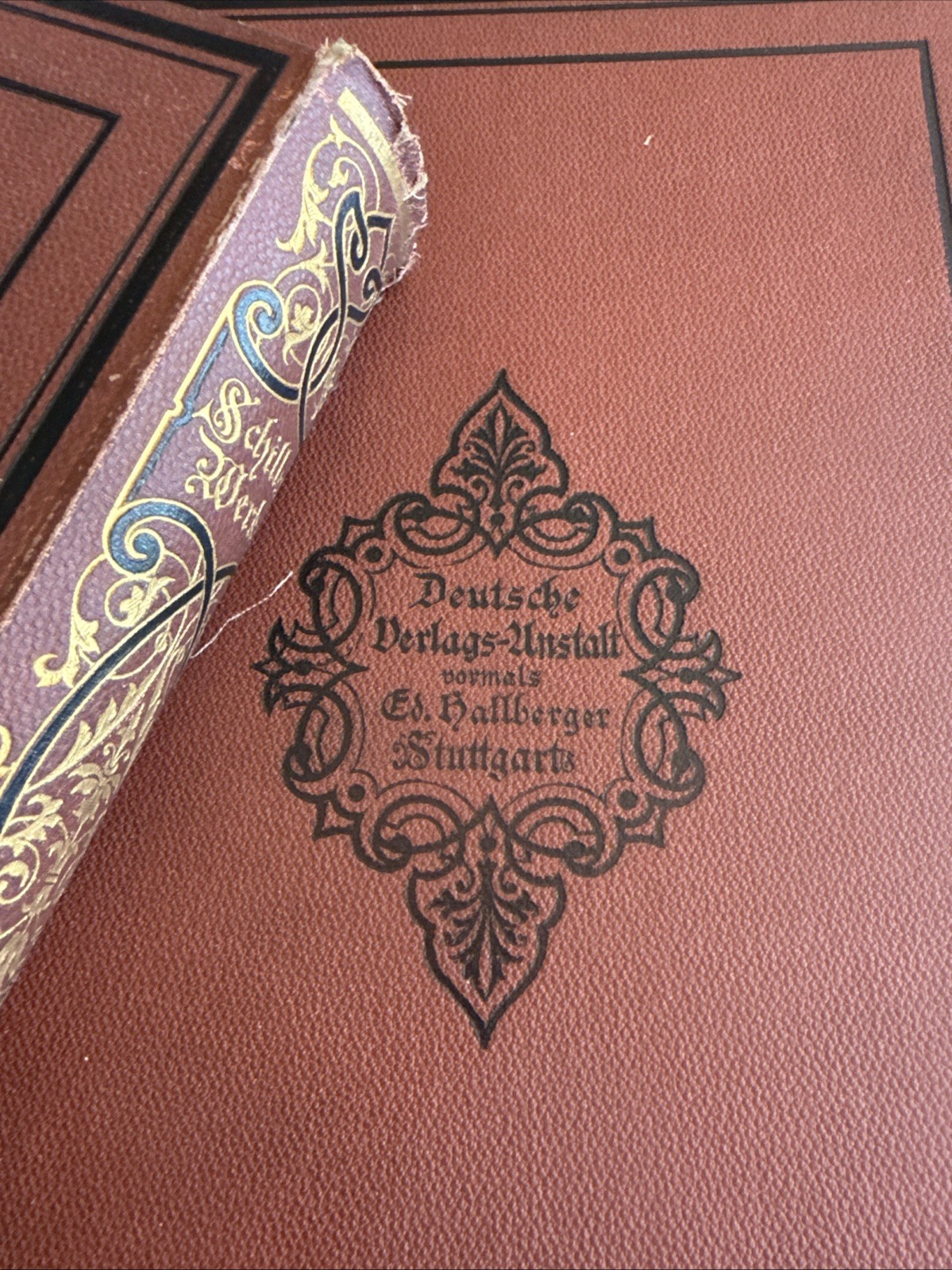 Antique Schiller’s Werke 3 Volumes German Language Volume 1, 3 And 4 In The Set