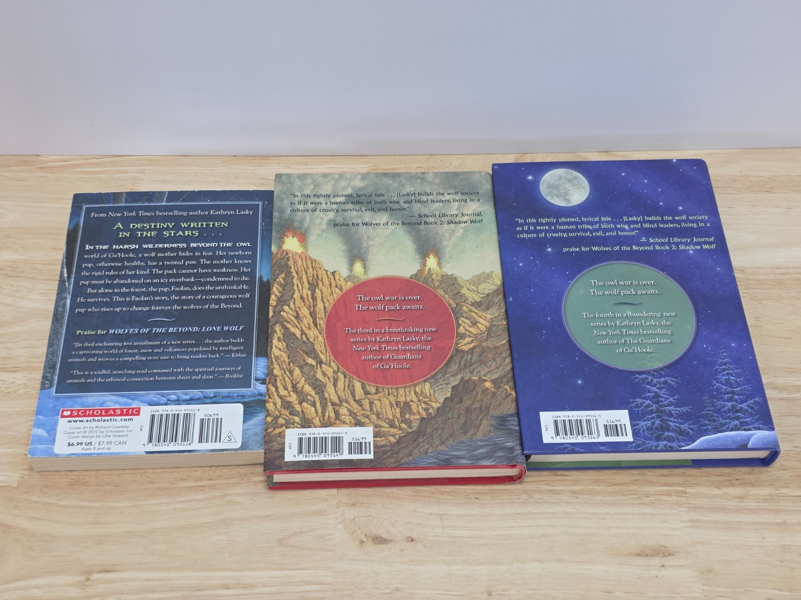 Wolves of the Beyond by Kathryn Lasky 2 Hardback & 1 PB Books Bundle Lot of 3