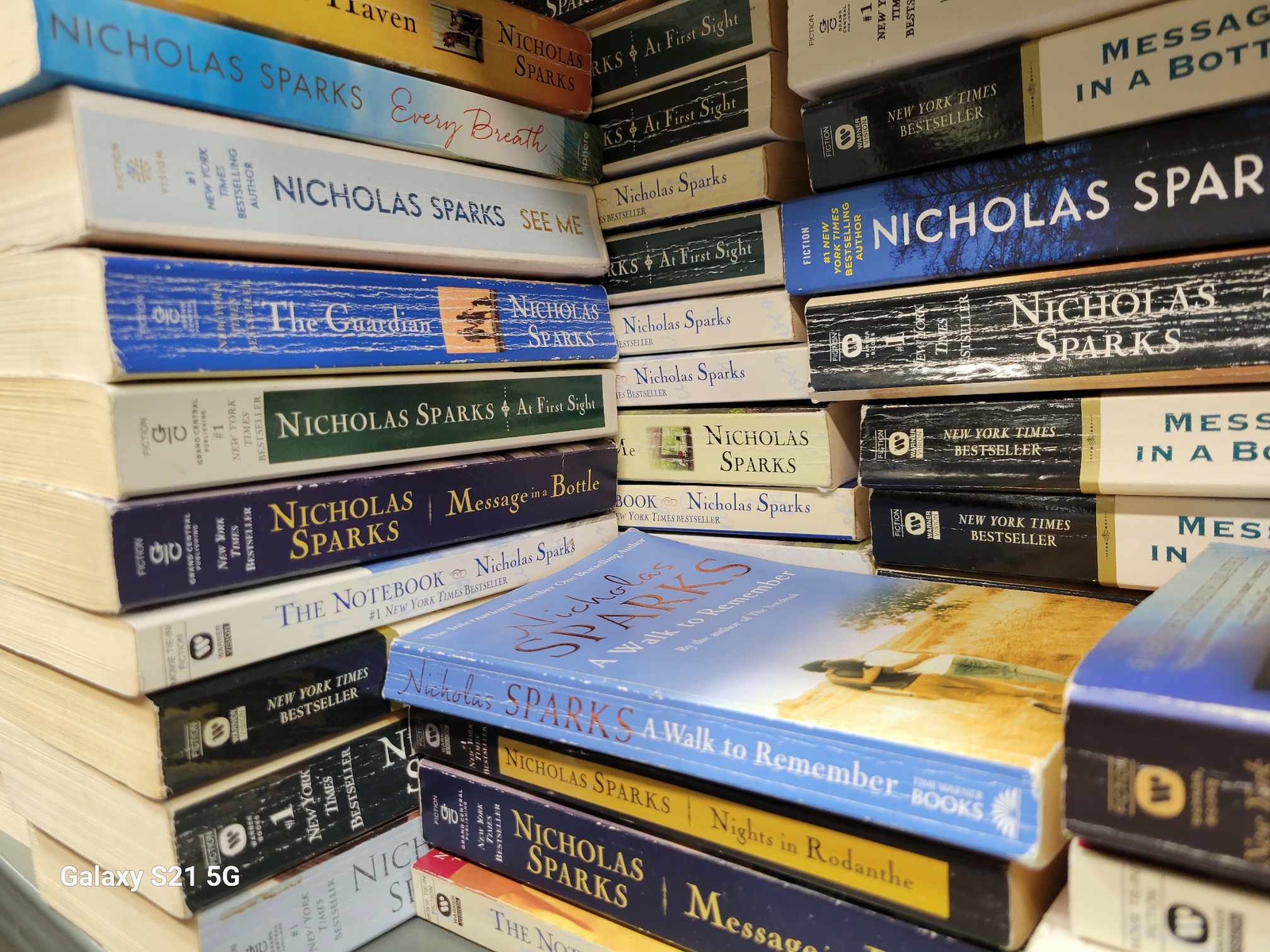 Lot of 10 Paperback Books by Nicholas Sparks – Random Mix