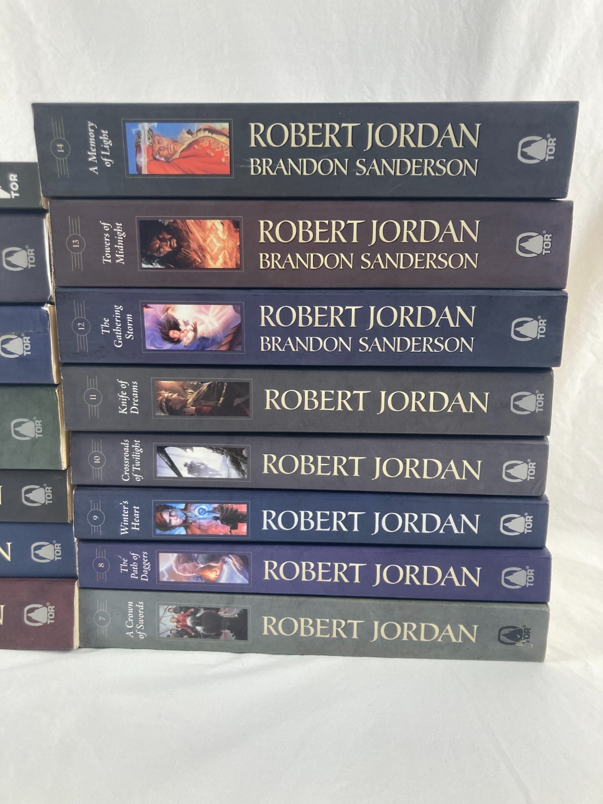 Wheel of Time Robert Jordan Complete Series (1-14 + Pre) Uniform Tor Paperbacks