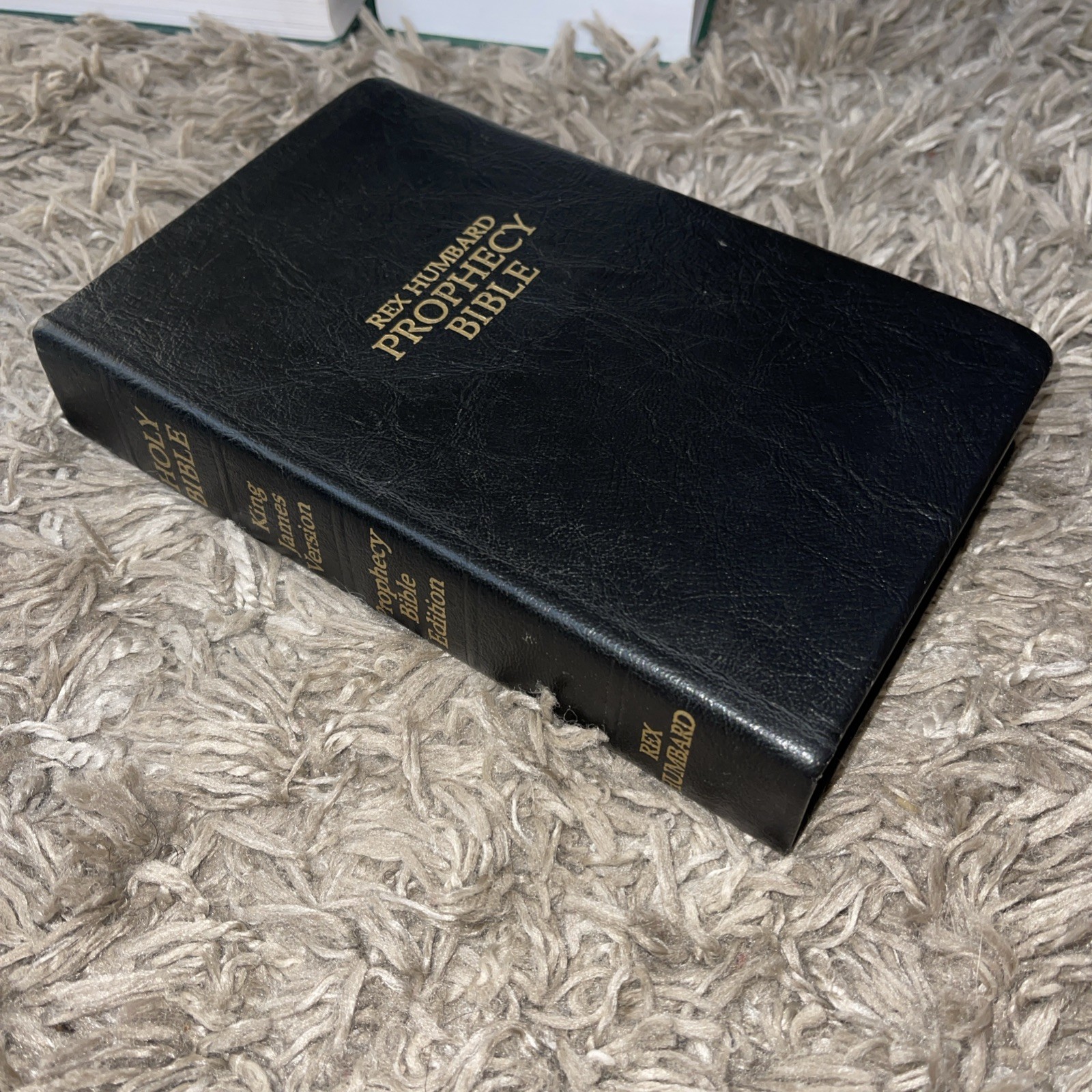 Vintage 1979 Rex Humbard Prophecy Bible KJV Genuine Leather Black