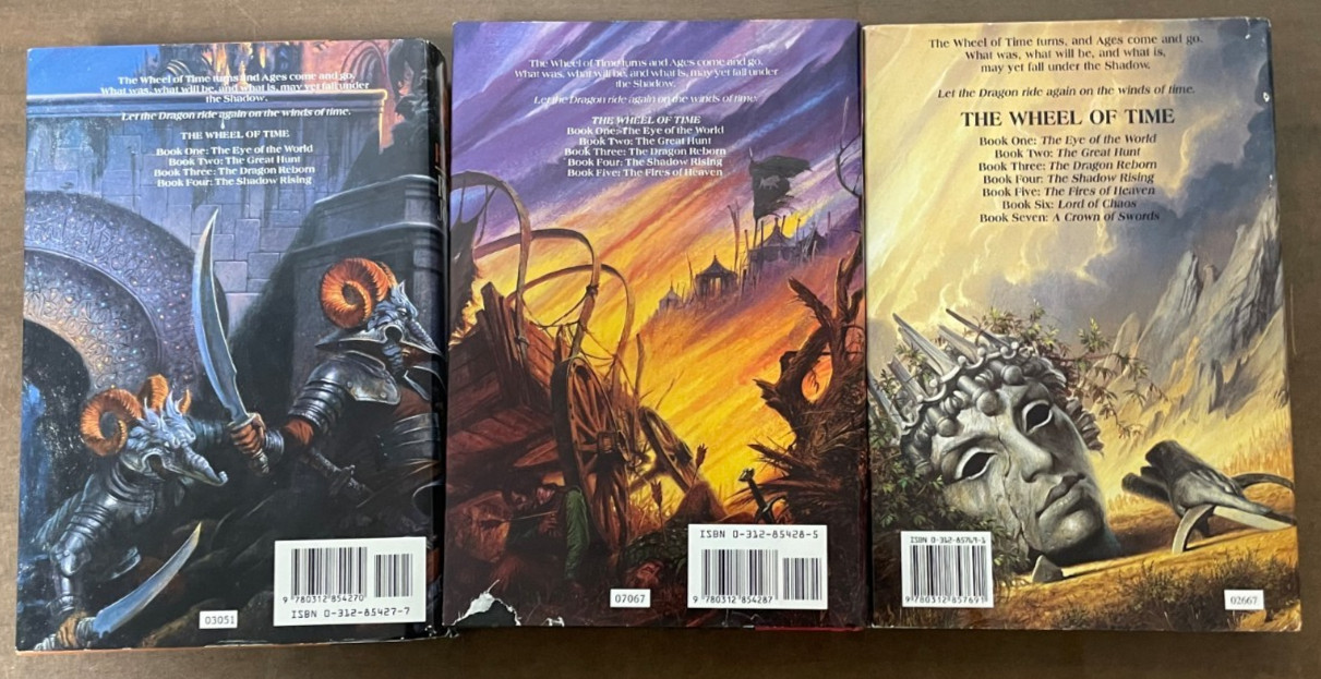 Robert Jordan Hardcover Book Lot – The Wheel of Time Series (Books 5, 6, 8)