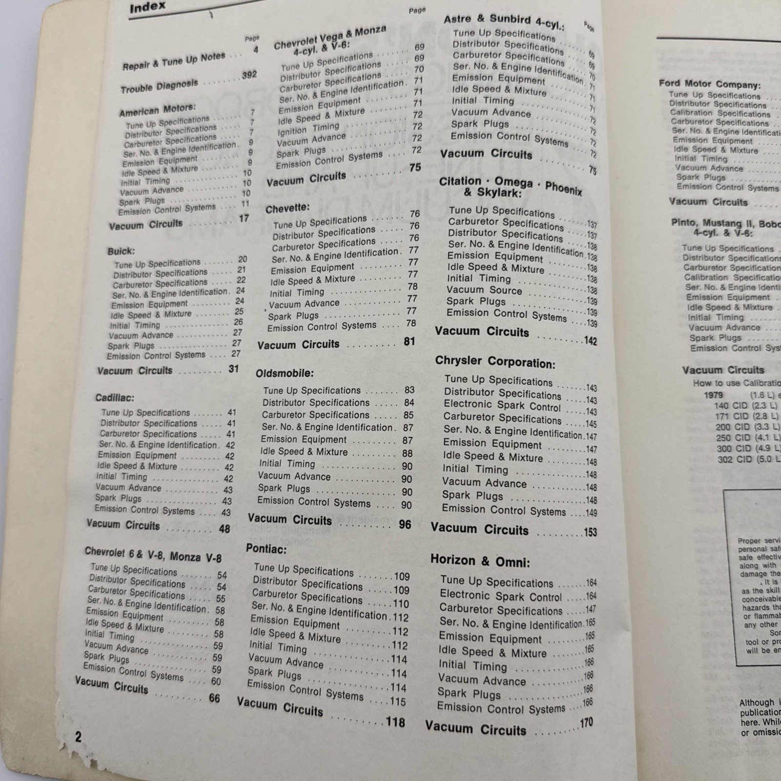 Chilton Mechanics Handbook Volume 7 Emission Diagnosis Tune-Up Vacuum Diagrams 1