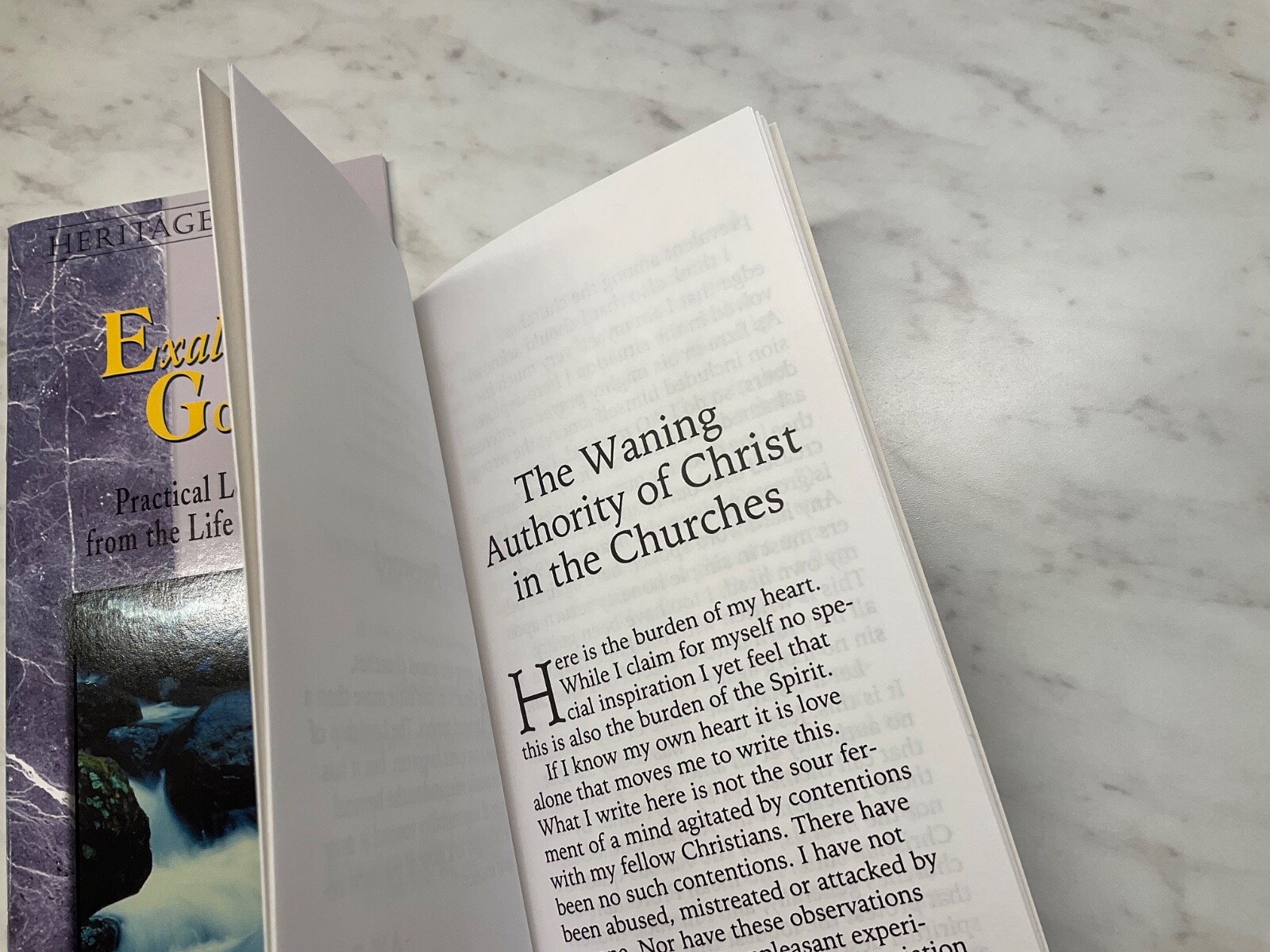 Exalting God & Waning Authority of Christ in Churches by A. W. Tozer Booklets