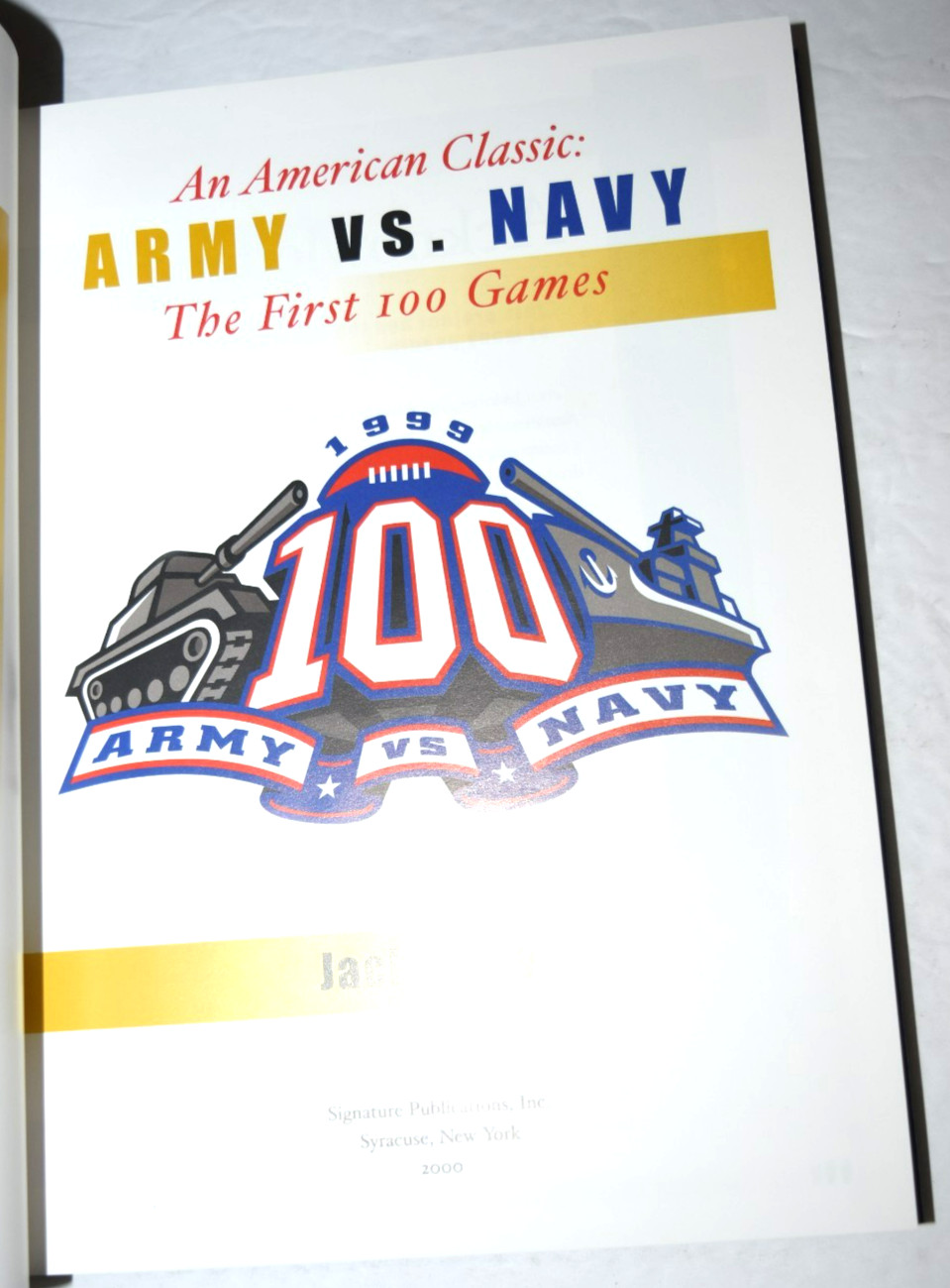 VTG, 100 Years „ARMY vs NAVY 100 (1999), Hard Cover Book, 402 Pages, New