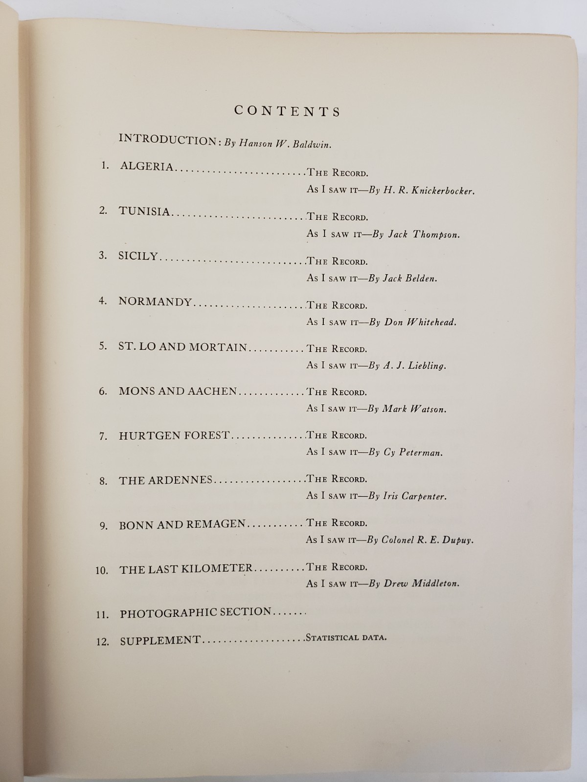 Danger Forward – First Division in World War II – WWII Veteran’s Annotations