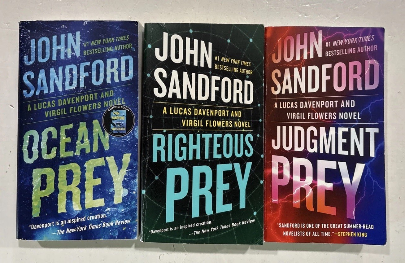 Complete VIRGIL FLOWERS Series #1-15 JOHN SANDFORD 15 Book Paperback Lot Set VG