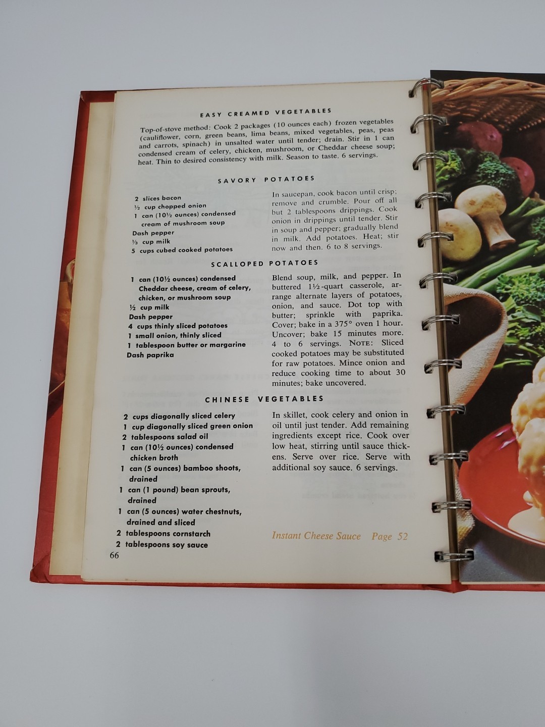 Vintage 1972 A Campbell Cookbook Cooking With Soup Spiral Bound Hardcover Camden