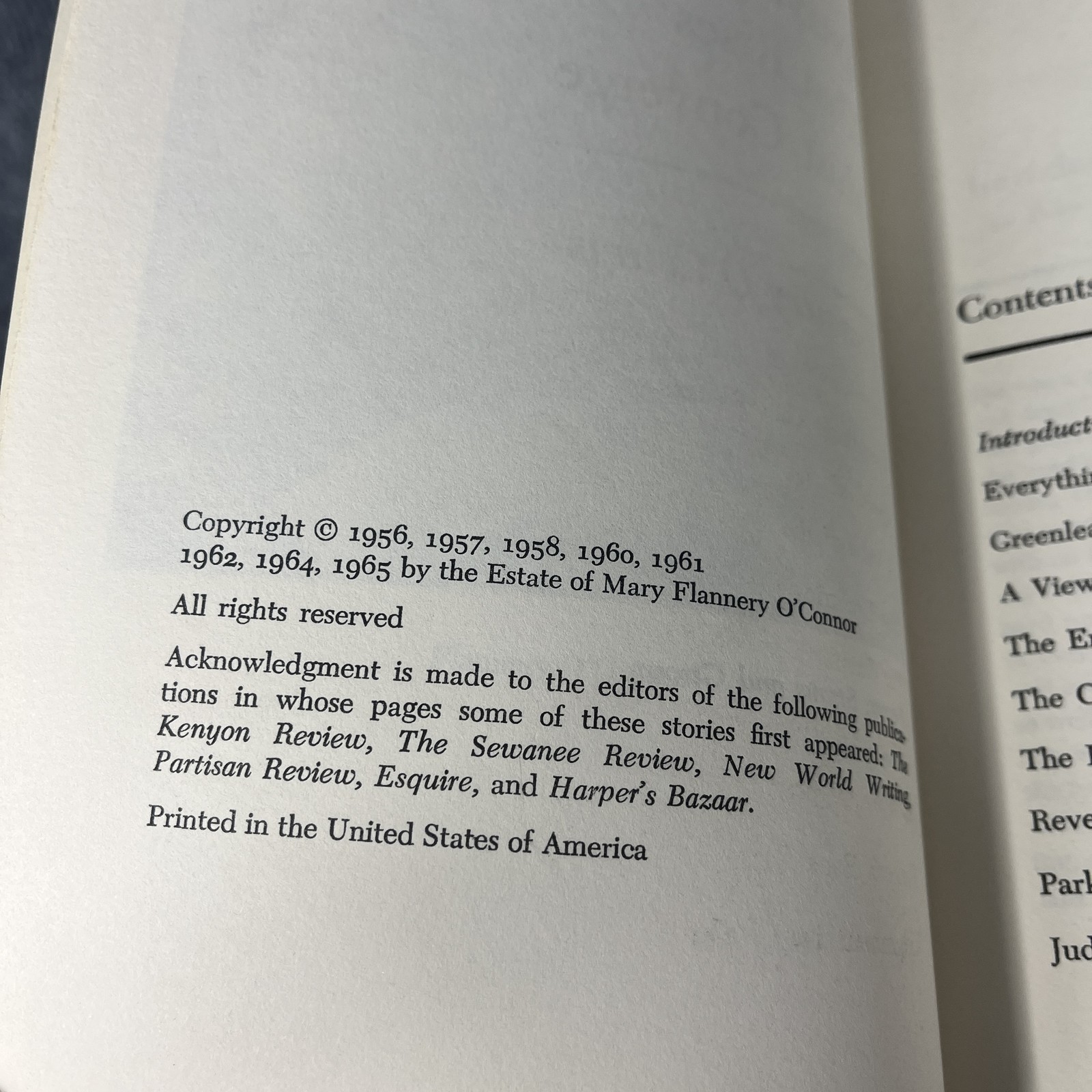 Everything That Rises Must Converge Flannery O’Connor 1965 Hardcover Short