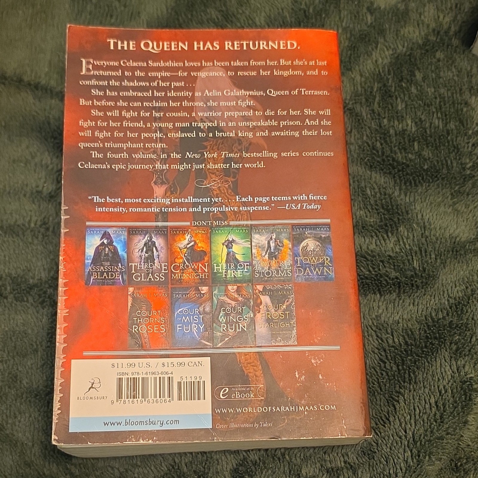 Throne of Glass Original Cover Paperback Sarah J. Maas
