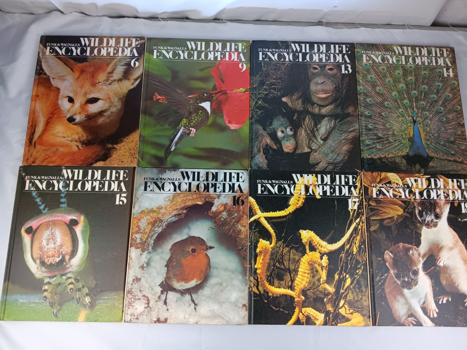 Funk and Wagnalls Wildlife Encyclopedia 8 Volumes. 6,9,13,14,15,16,17,18.