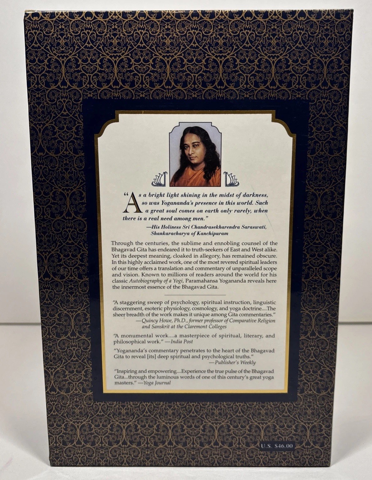 Second Coming of Christ & Bhagavad Gita By Paramahansa Yogananda Slipcases Good