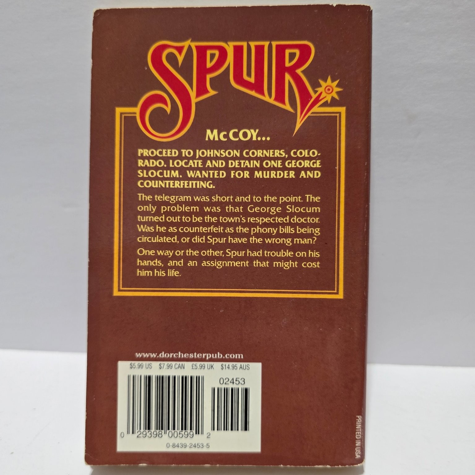 Spur Colorado Cutie Dirk Fletcher 2005 Western Adventure Dorchester