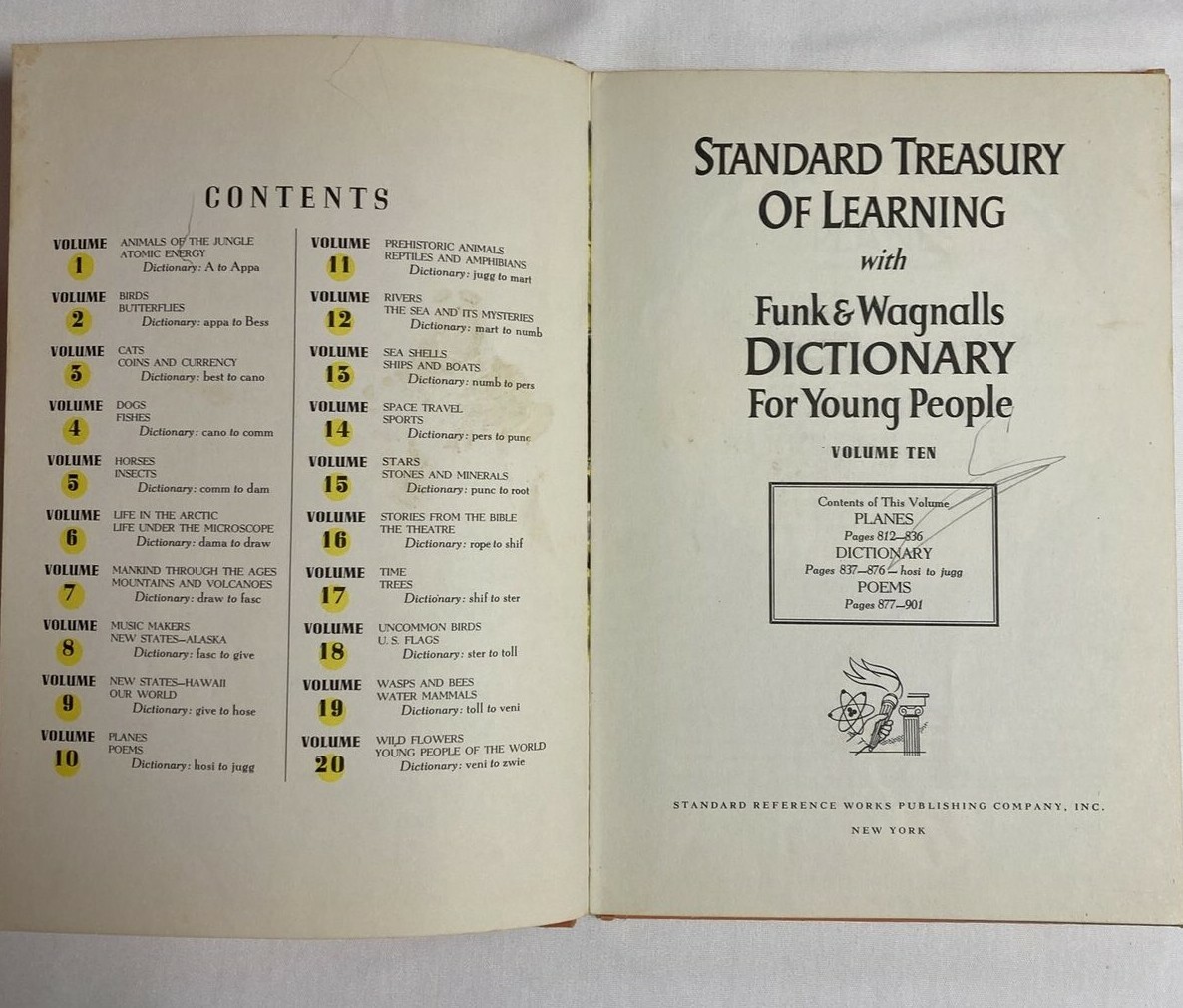 Standard Treasury Of Learning Volumes 6, 9, And 10 Funk And Wagnalls Vintage