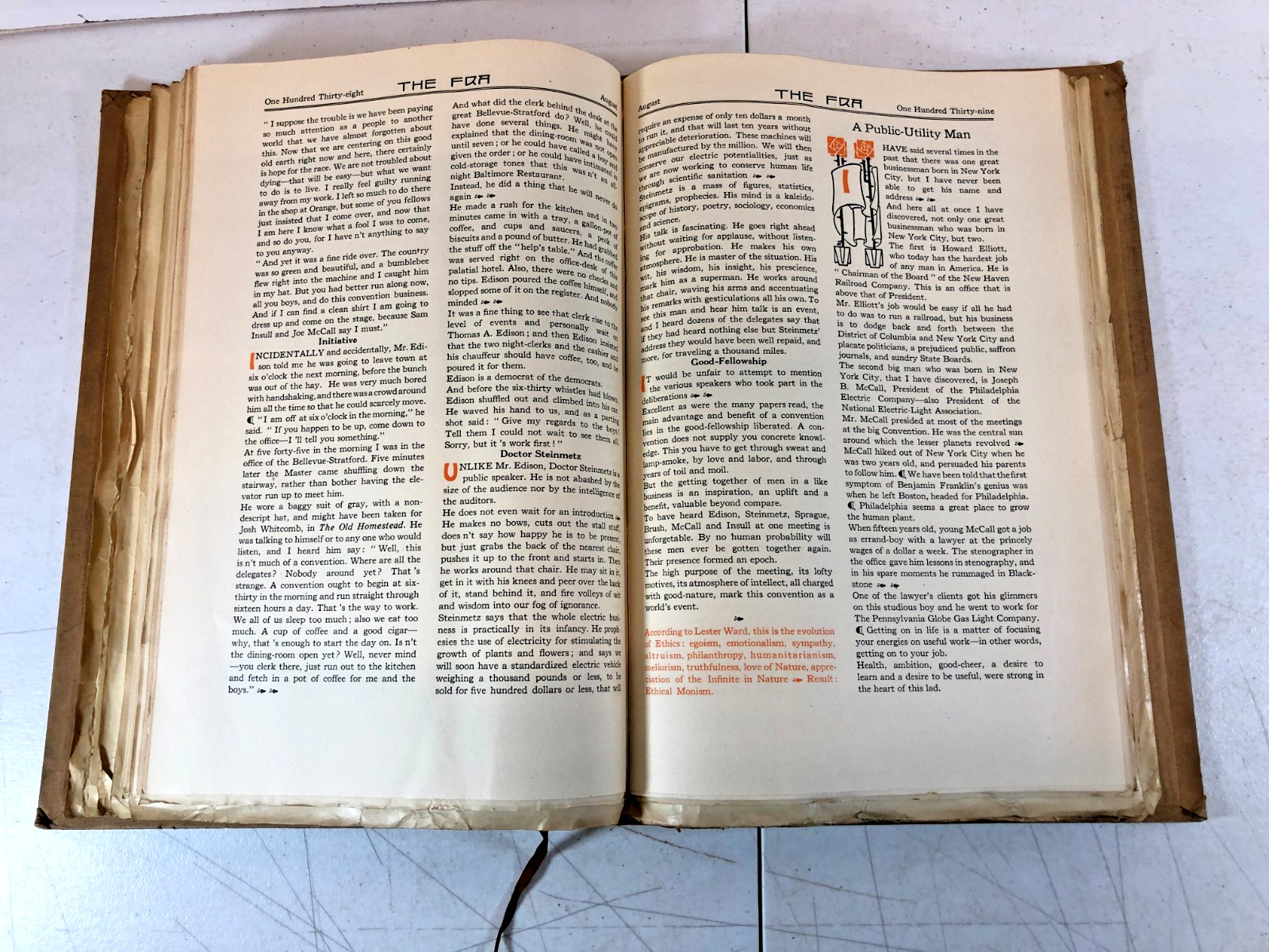 Vol 13: The FRA: Exponent of The American Philosophy, April-Sept 1914, E-119