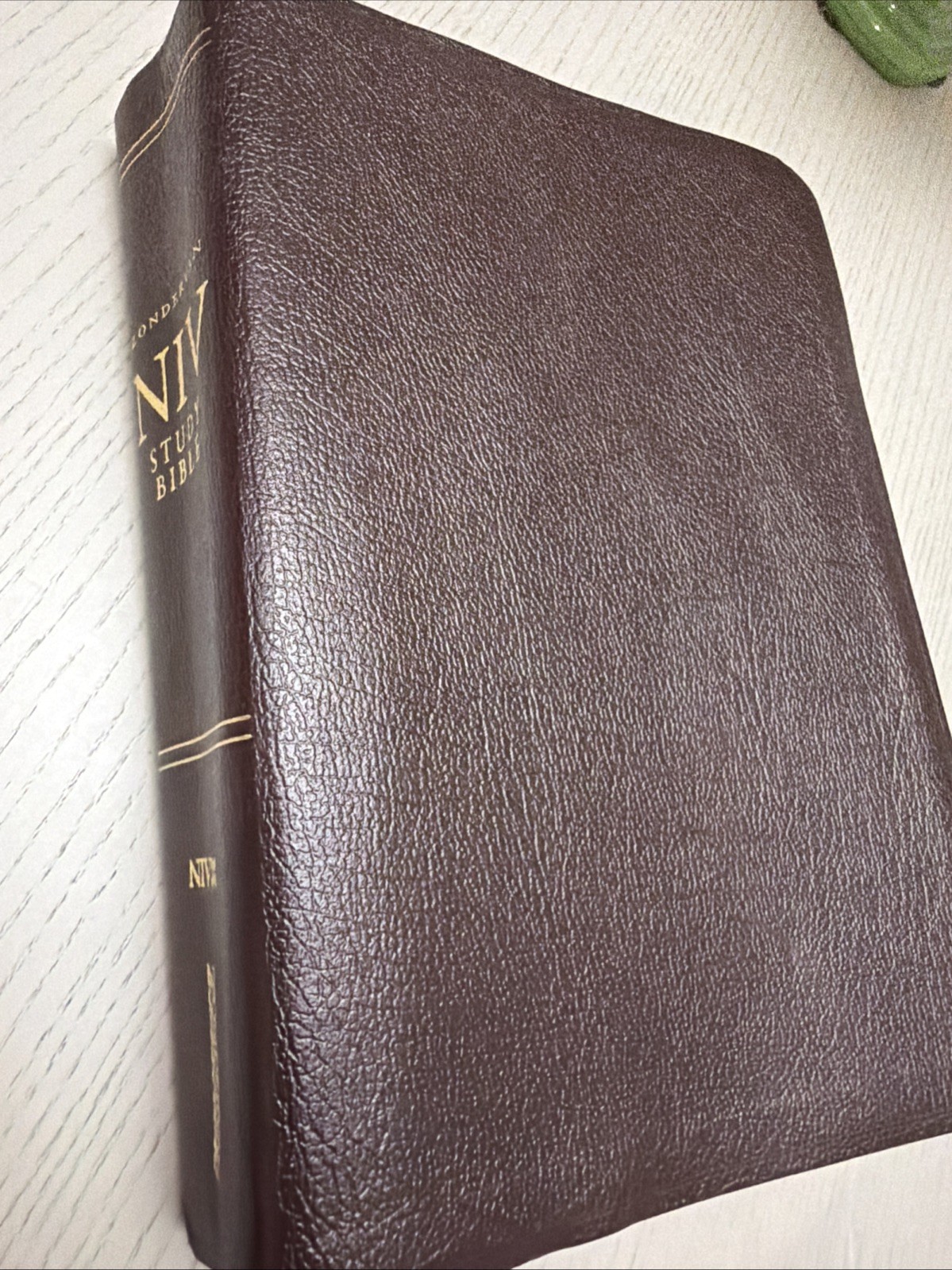 NIV Study Bible by Zondervan Staff 2000 bonded leather