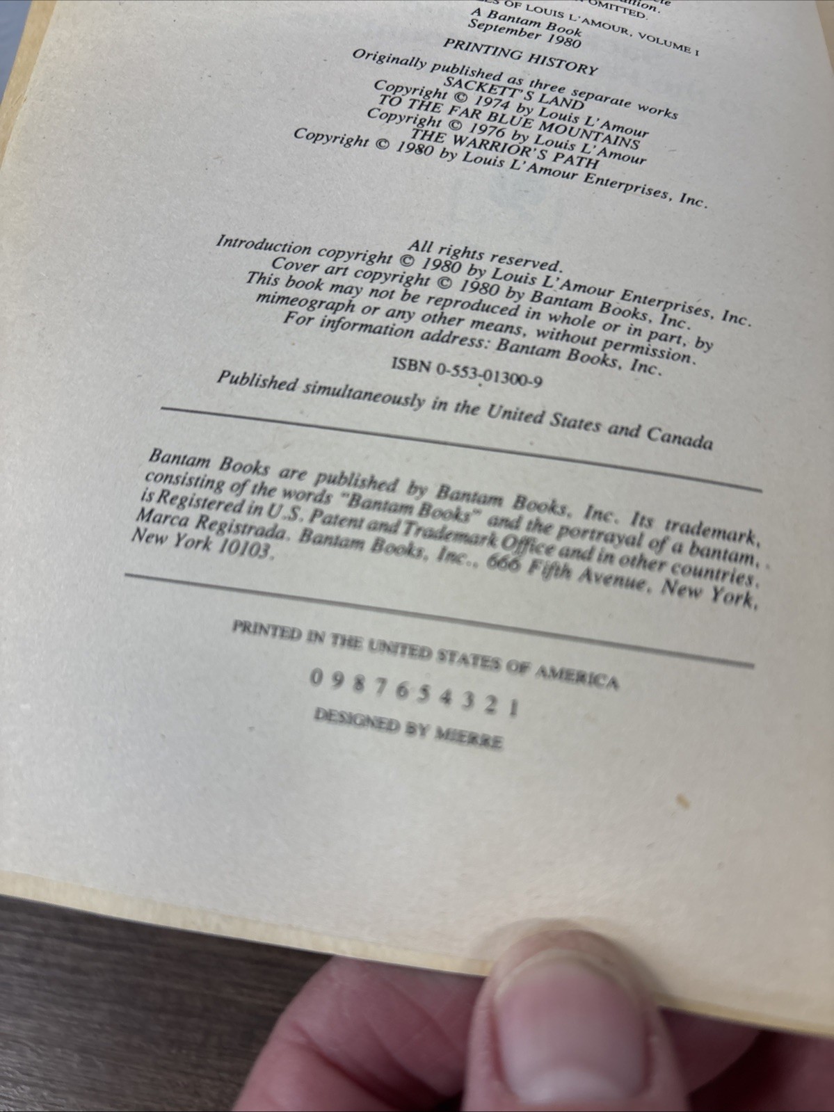 The Sackett Novels of Louis L’Amour Set of 4 Paperback Books