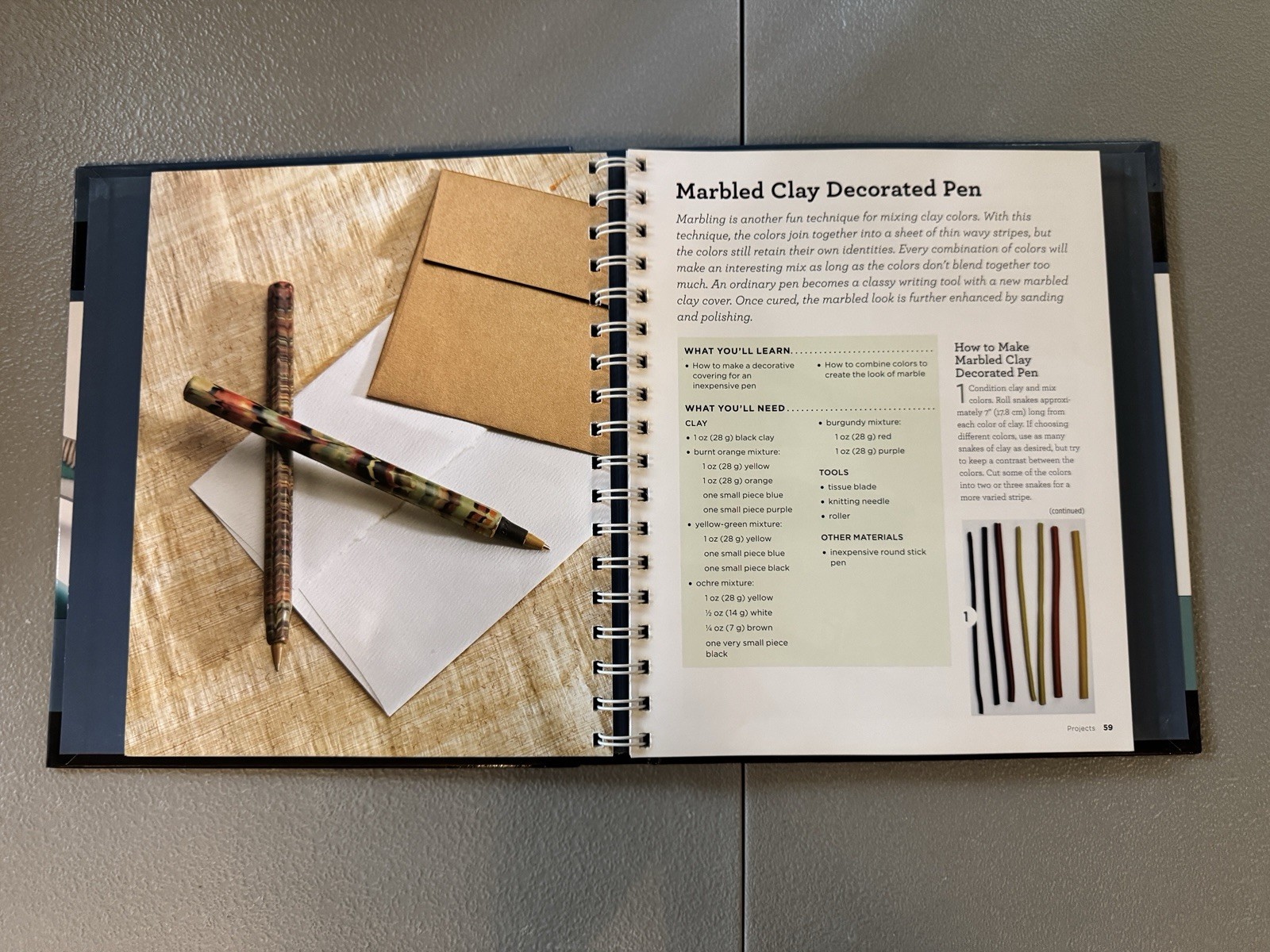 Polymer Clay 101 Book with DVD – Beginner Craft Techniques Jewelry Canes
