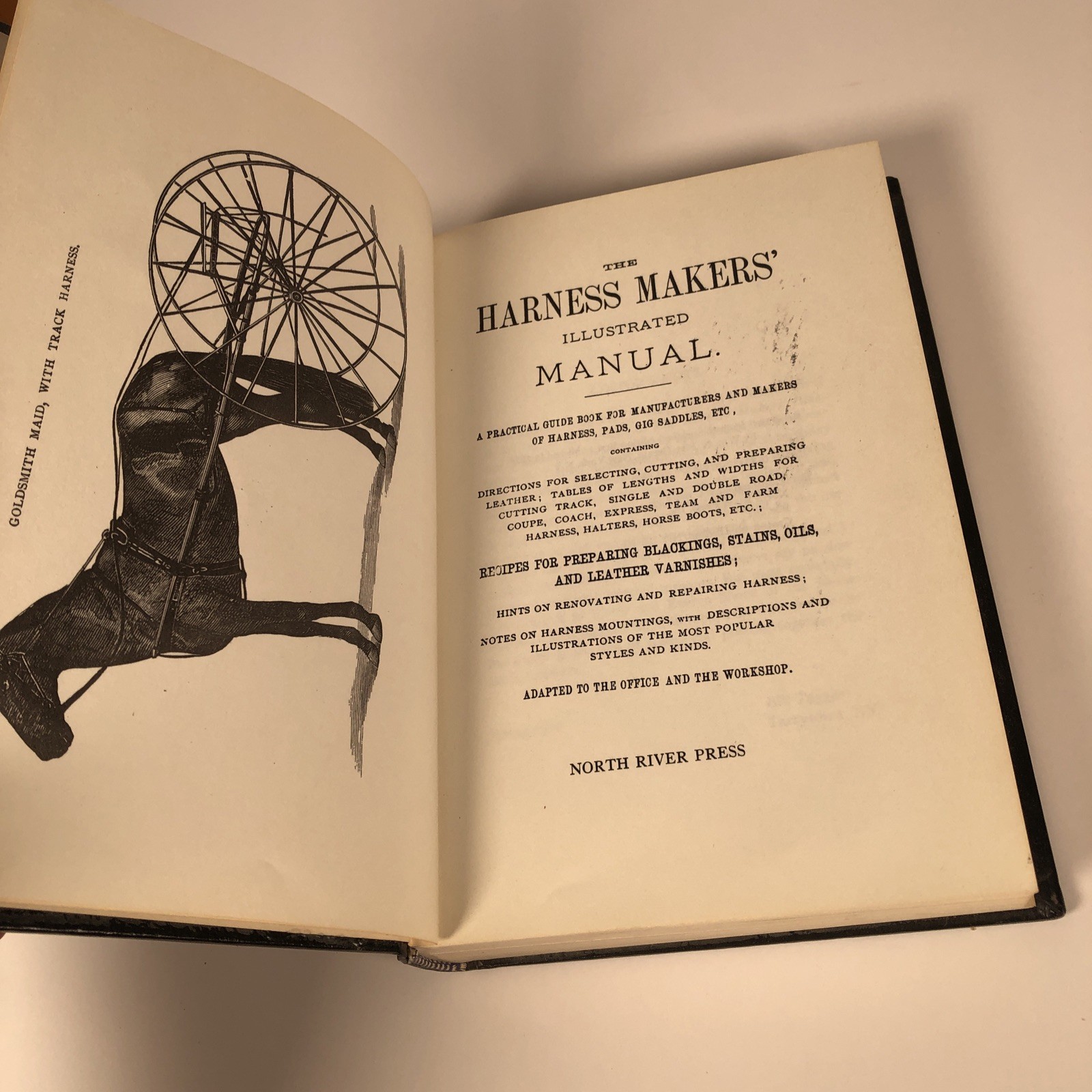 The Harness Makers‘ Illustrated Manual – Faux Leather bound HC Facsimile Reprint
