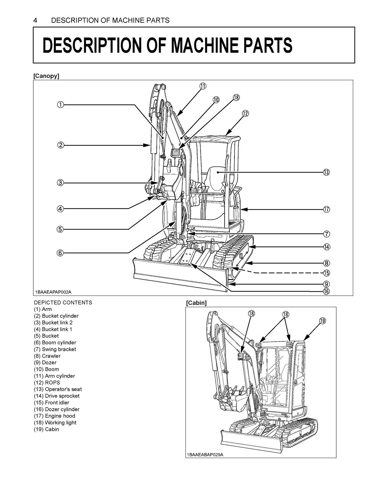 KUBOTA U27-4 EXCAVATOR OPERATORS MANUAL – STEEL SPIRAL BOUND – RUGGED COVERS