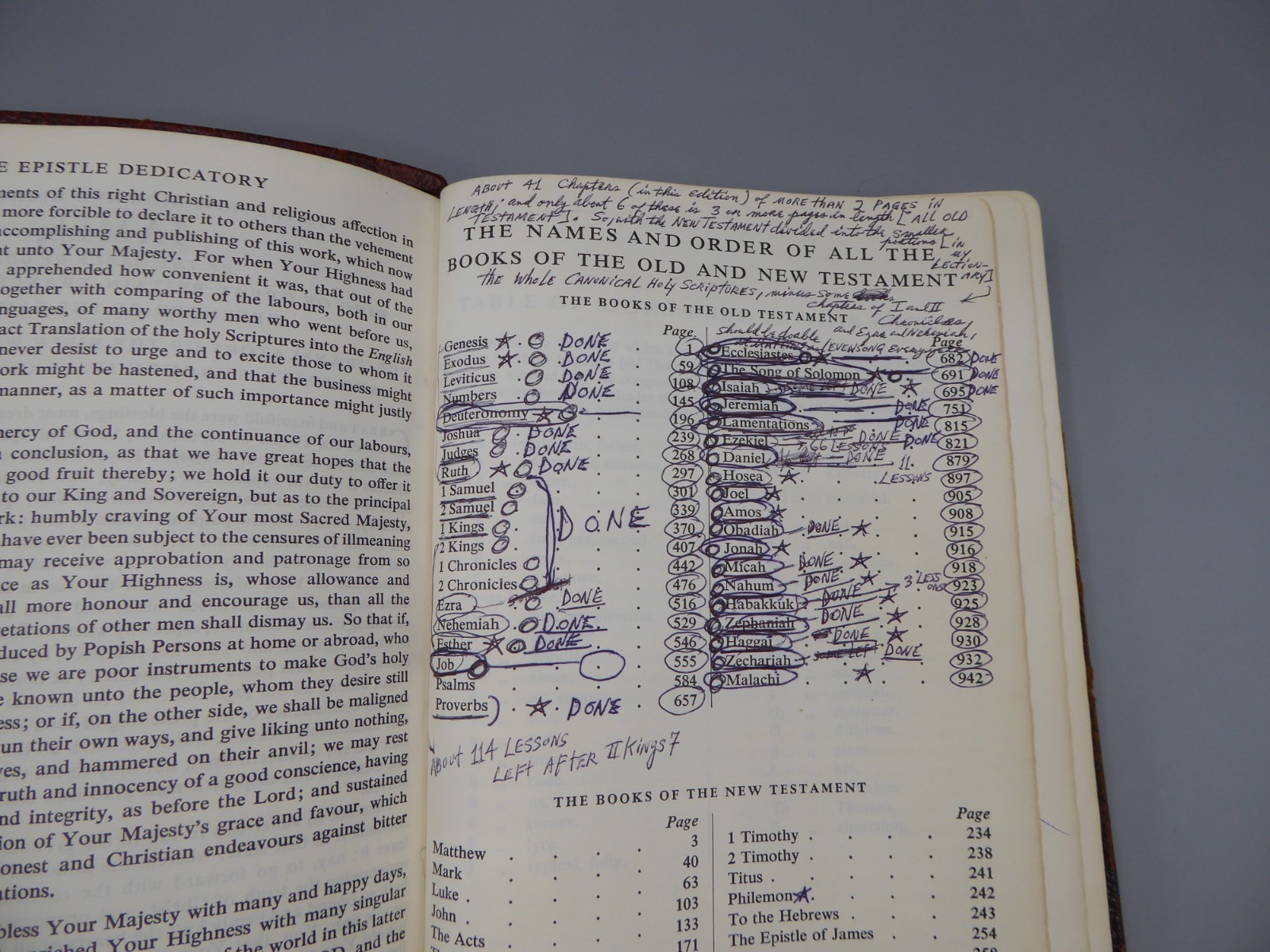 Vintage KJV Holy Bible Cambridge Univ. Press Water Buffalo Calfskin