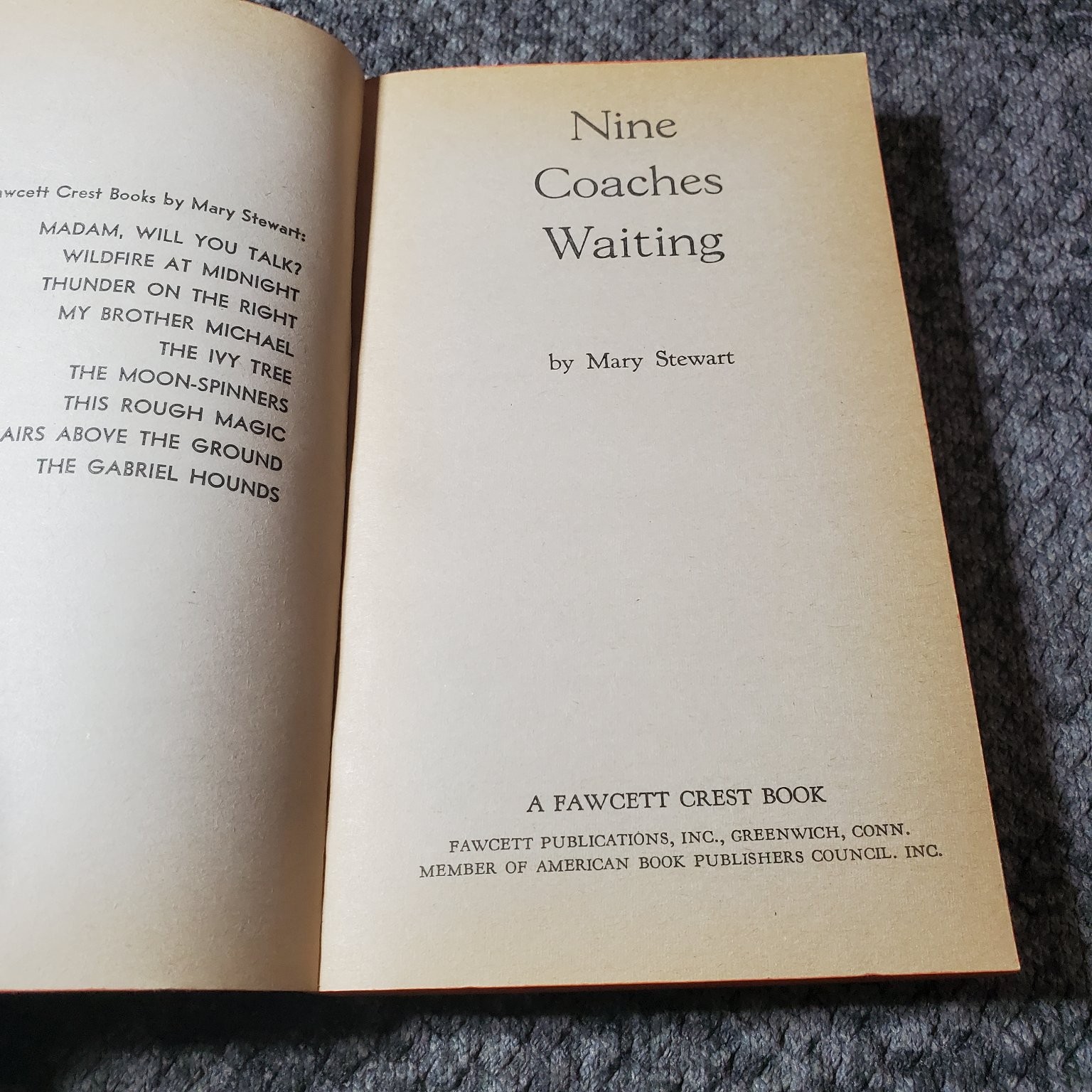 Mary Stewart Wildfire Coaches Magic Airs Brother 5 Book Lot Gothic Suspense