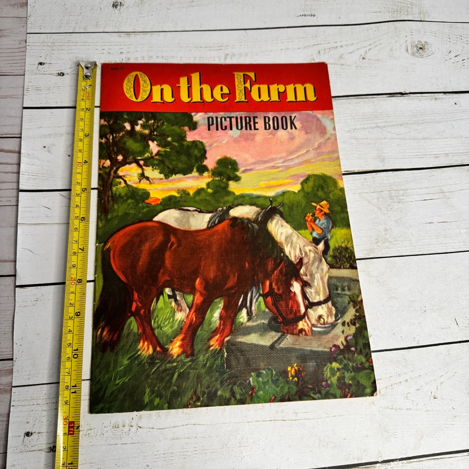 On the Farm Picture Book 1950 Whitman Publishing Vintage Children’s Farm Animals