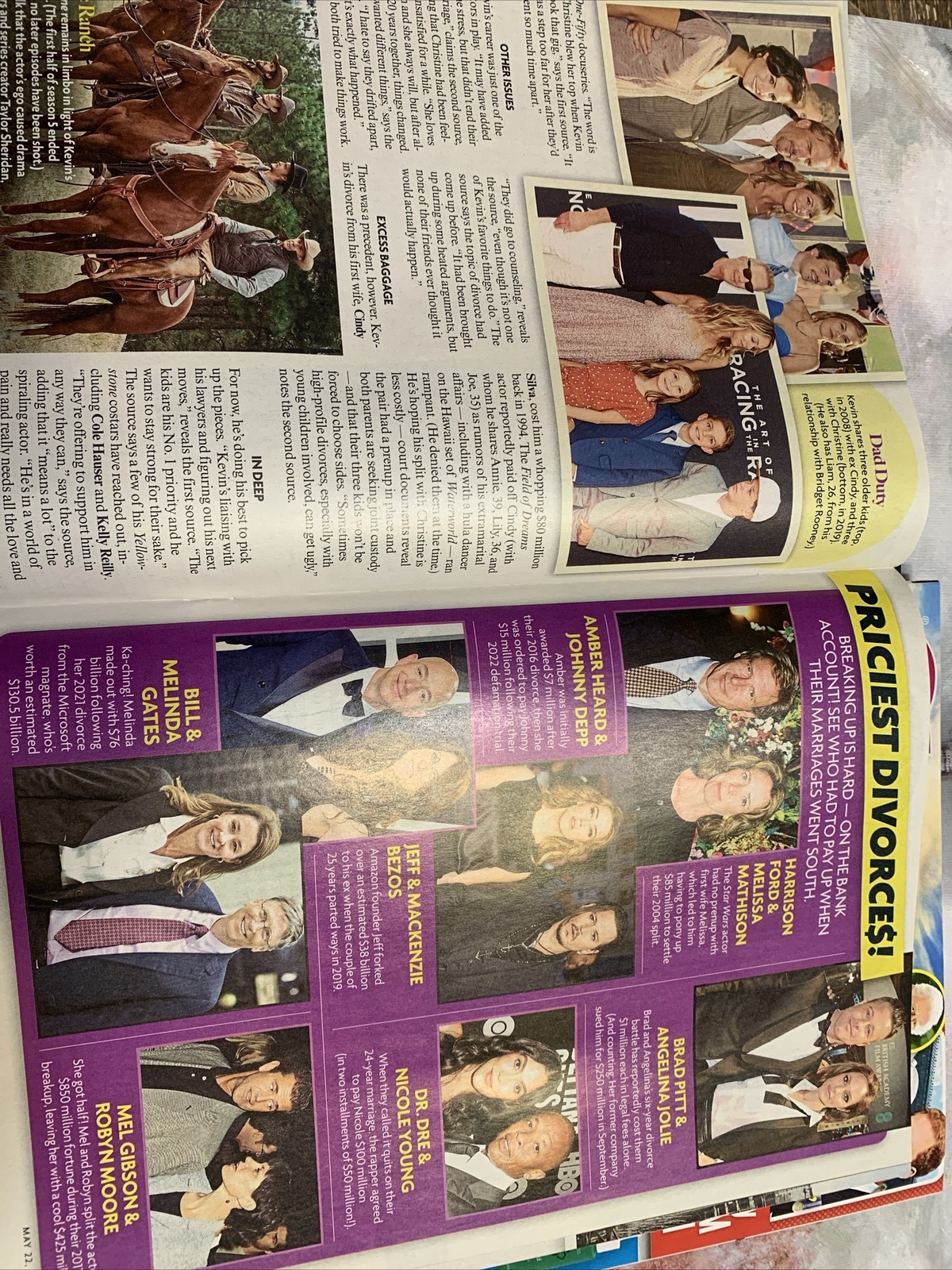 Star Magazine May 22 2023 Kevin Costner Gwyneth Paltrow Brad Pitt vs Ben Affleck