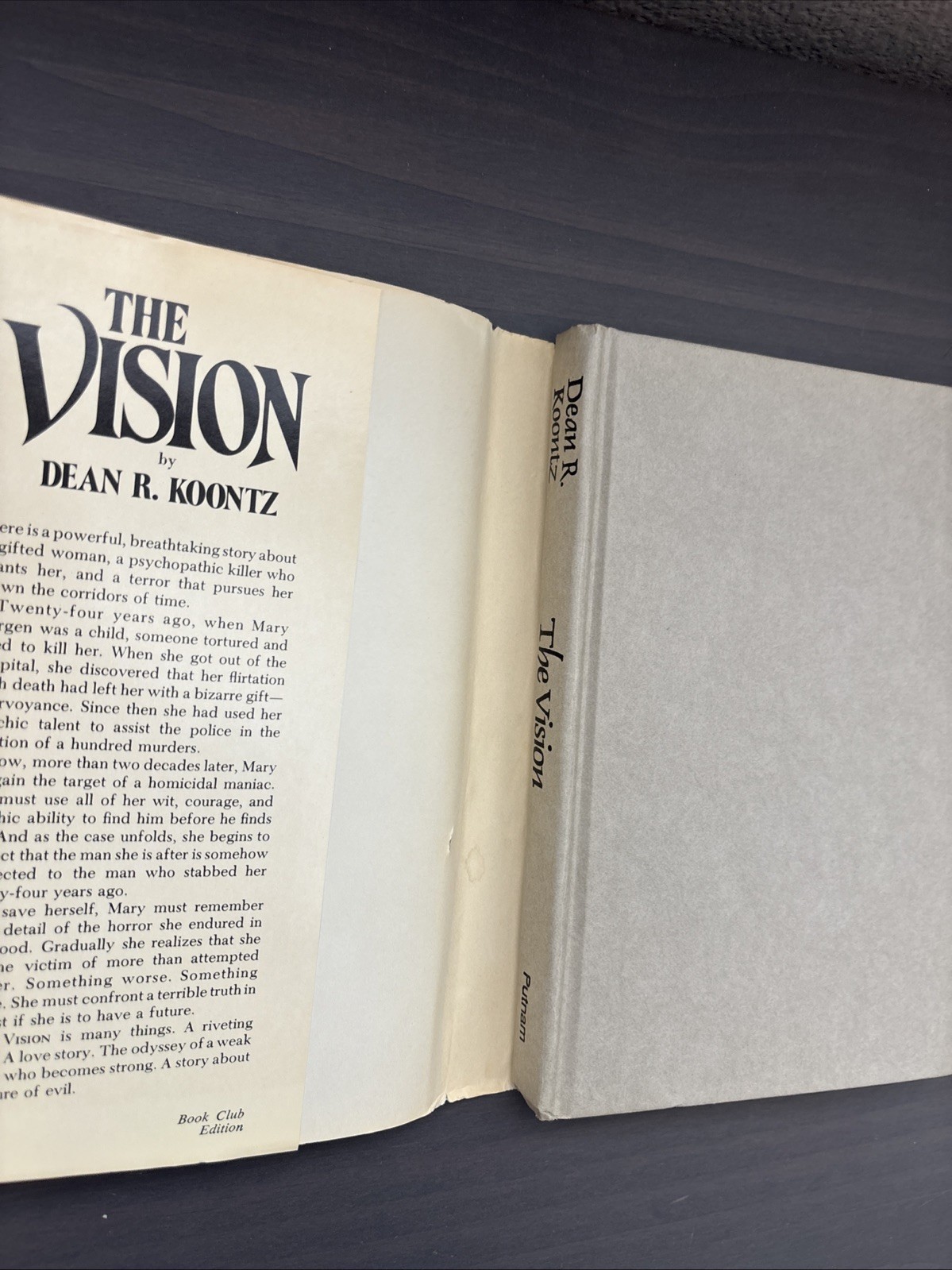 THE VISION DEAN KOONTZ 1977 1ST HCDJ