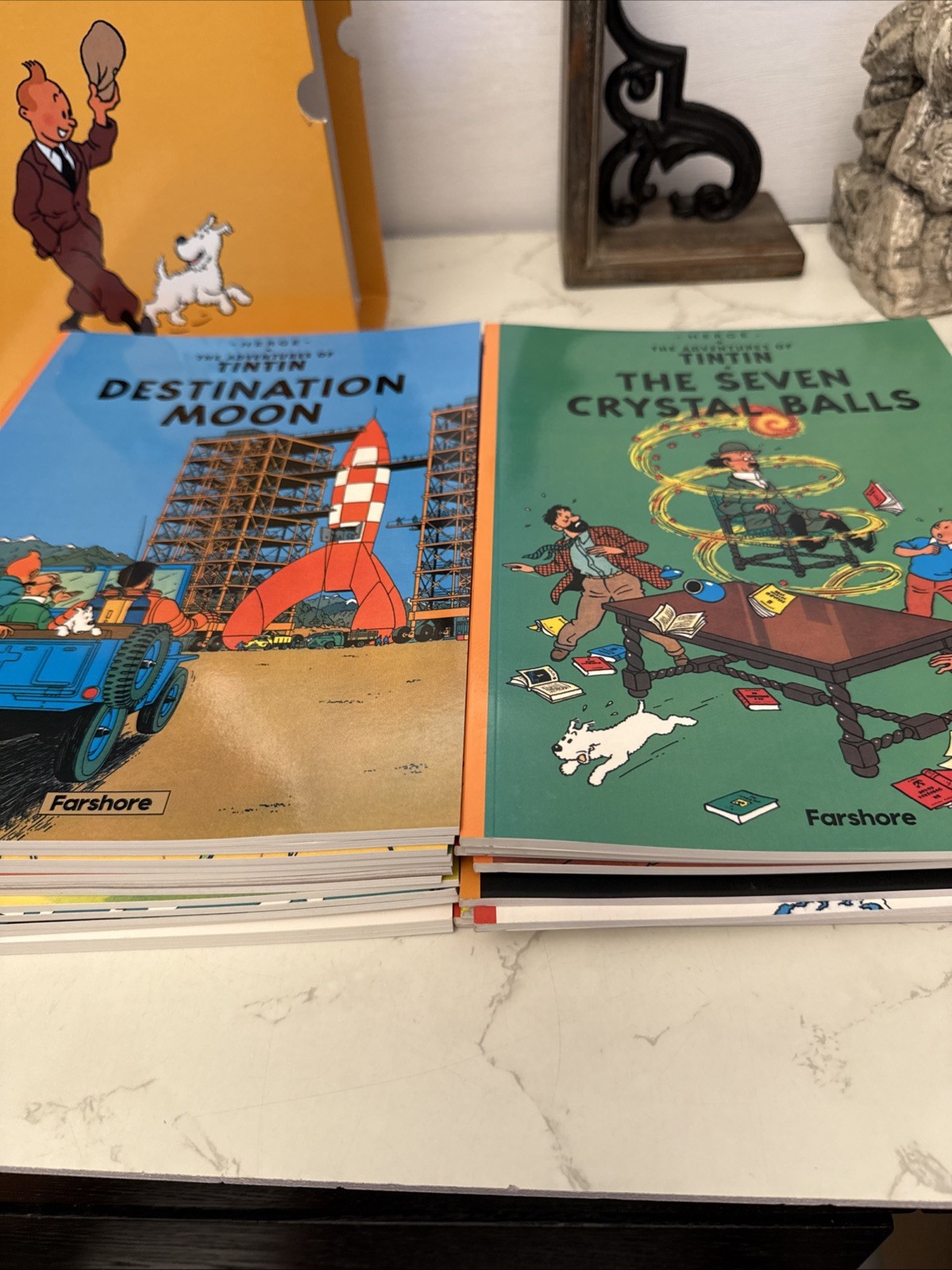 The Adventures of Tintin 23 Book Complete Collection Box Set Full Edition Herge