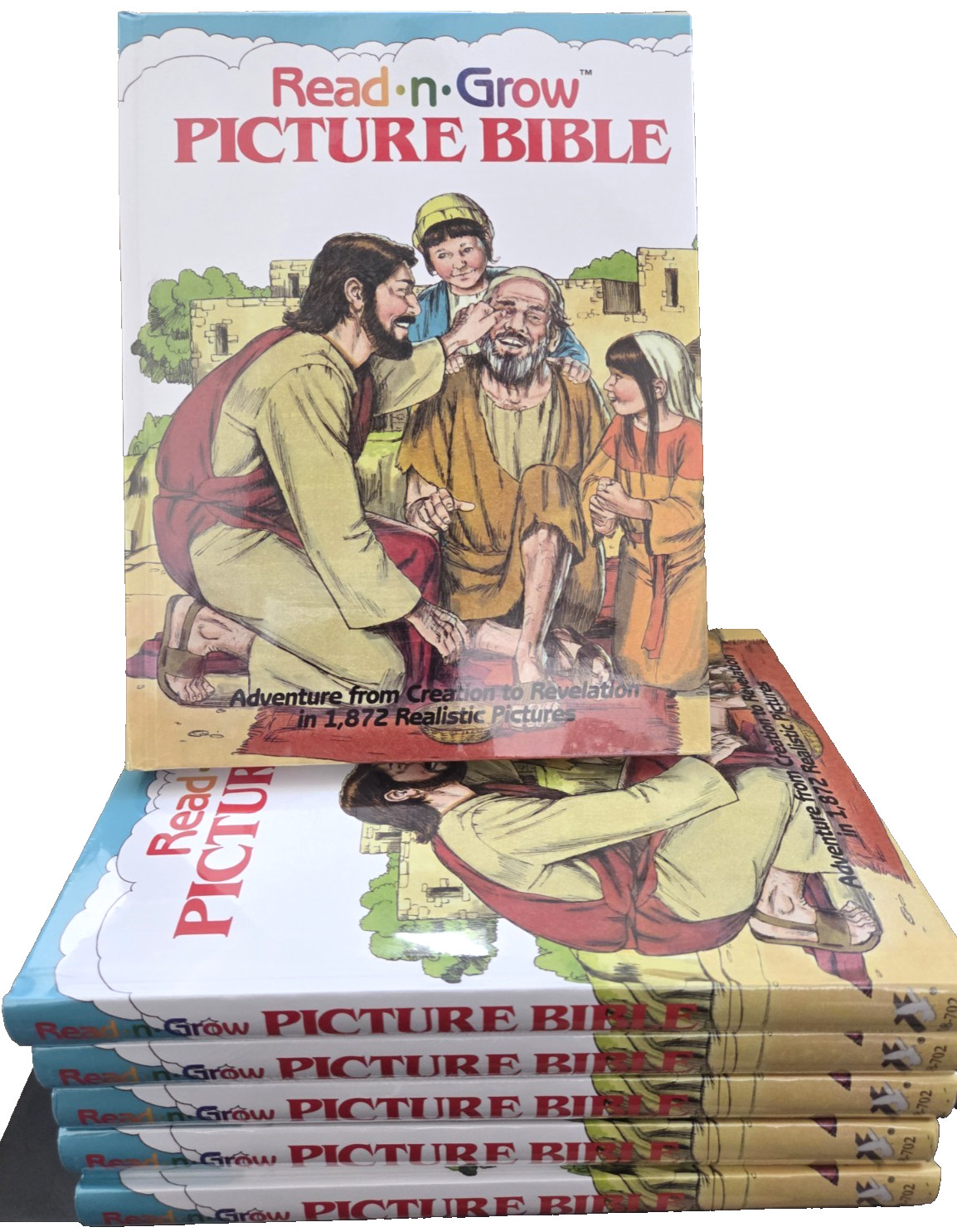 Read-N-Grow Picture Bible: Adventure from Creation to Revelation in 1,872