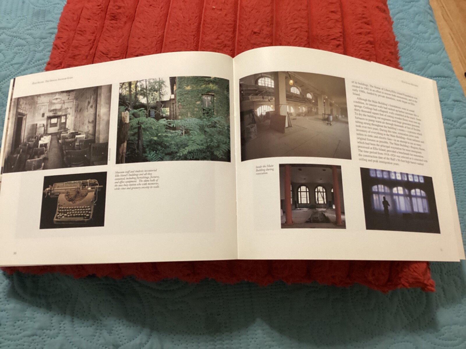 ELLIS ISLAND, OFFICIAL SOUVENIR GUIDE, 40 PAGES by B. COLIN HAMBLIN/FREE P & H