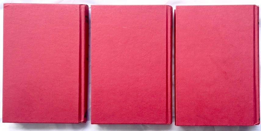 THREE Vintage Hardy Boys Books PRISTINE CONDITION Red Shield 1927 / 1991 Ltd Ed