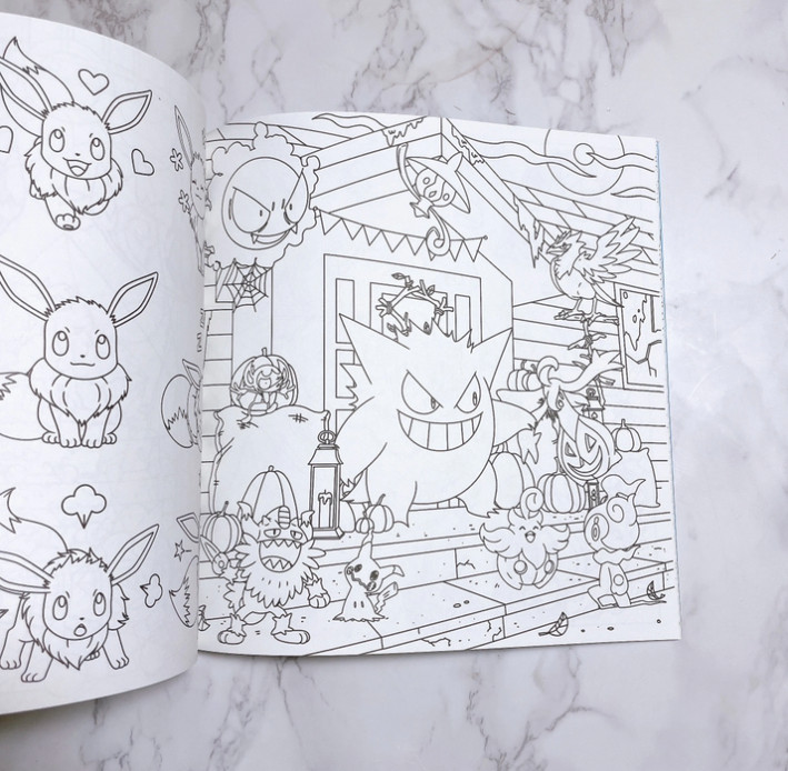 Pokèmon Monster Coloring Book 88Pages ( 25 x 25cm) Korean Ver.