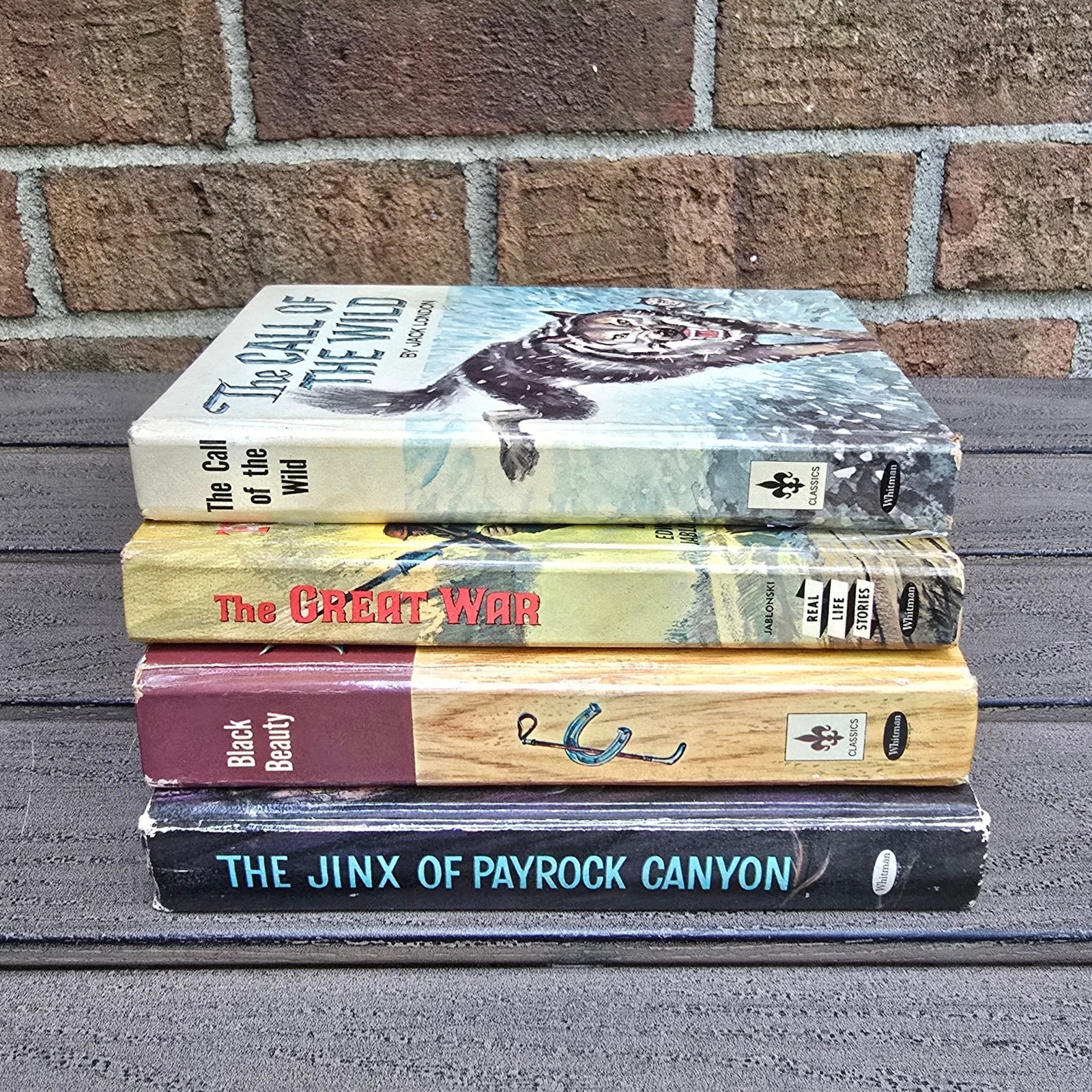 4 Whitman Publishing Books Black Beauty Call Wild Great War Jinx Payrock 50s 60s