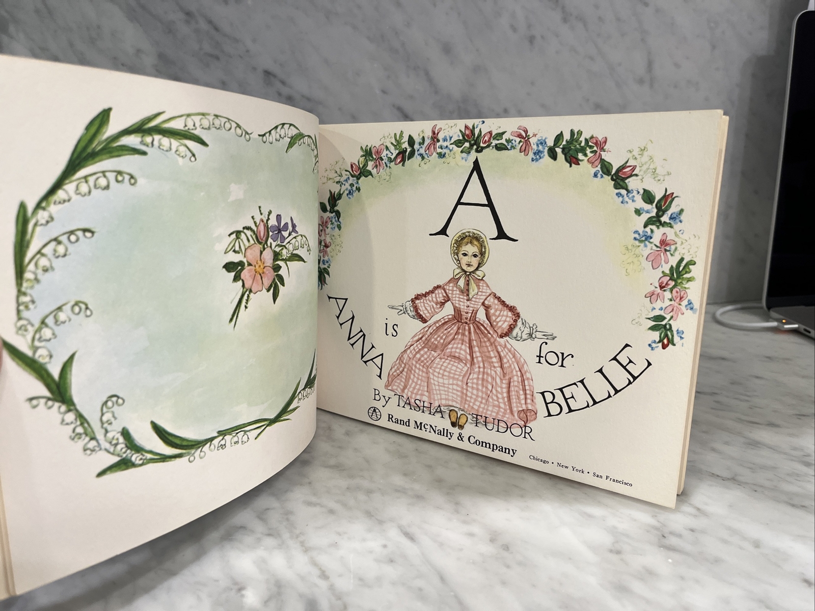 A is for Annabelle Tasha Tudor 1954 – scrapbooking baby shower – Missing 1 Page