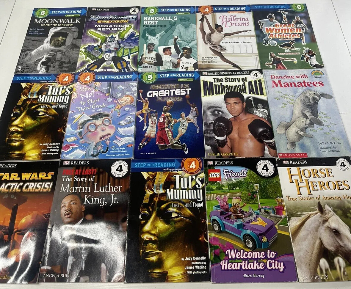 Random Lot of 10 Level 4/5 Step Into Reading | I Can Read | Learn To Read Unisex