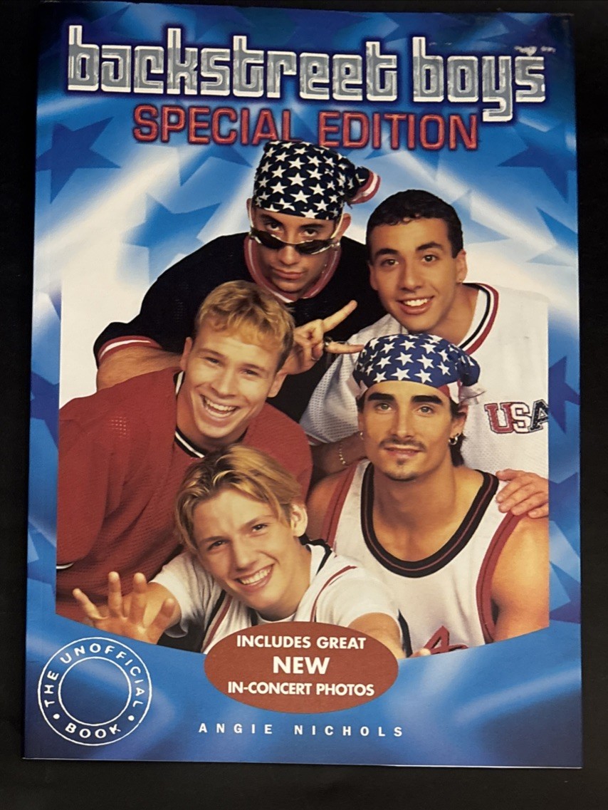 Vtg Backstreet Boys Special Edition Book By Angie Nichols ~ 32 Pages ~ 1999