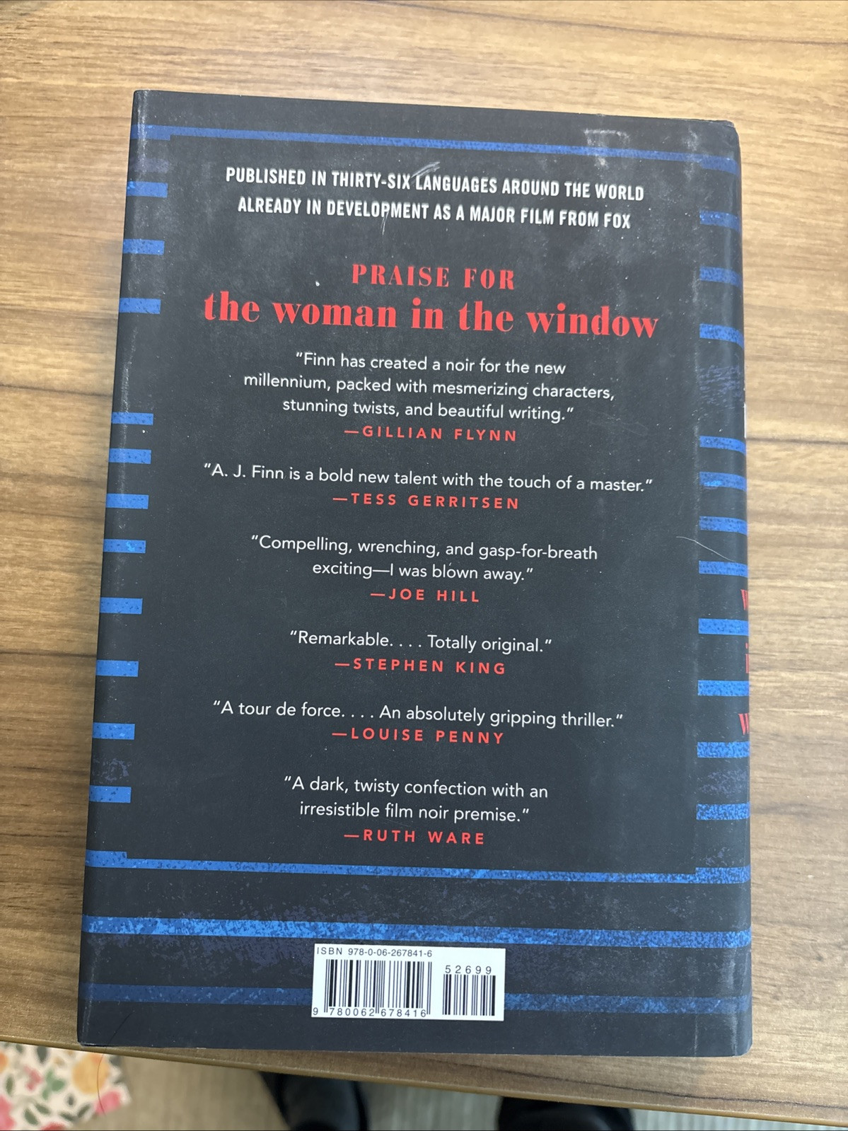 Woman in the Window : A Novel by A. J. Finn (2018, Hardcover)