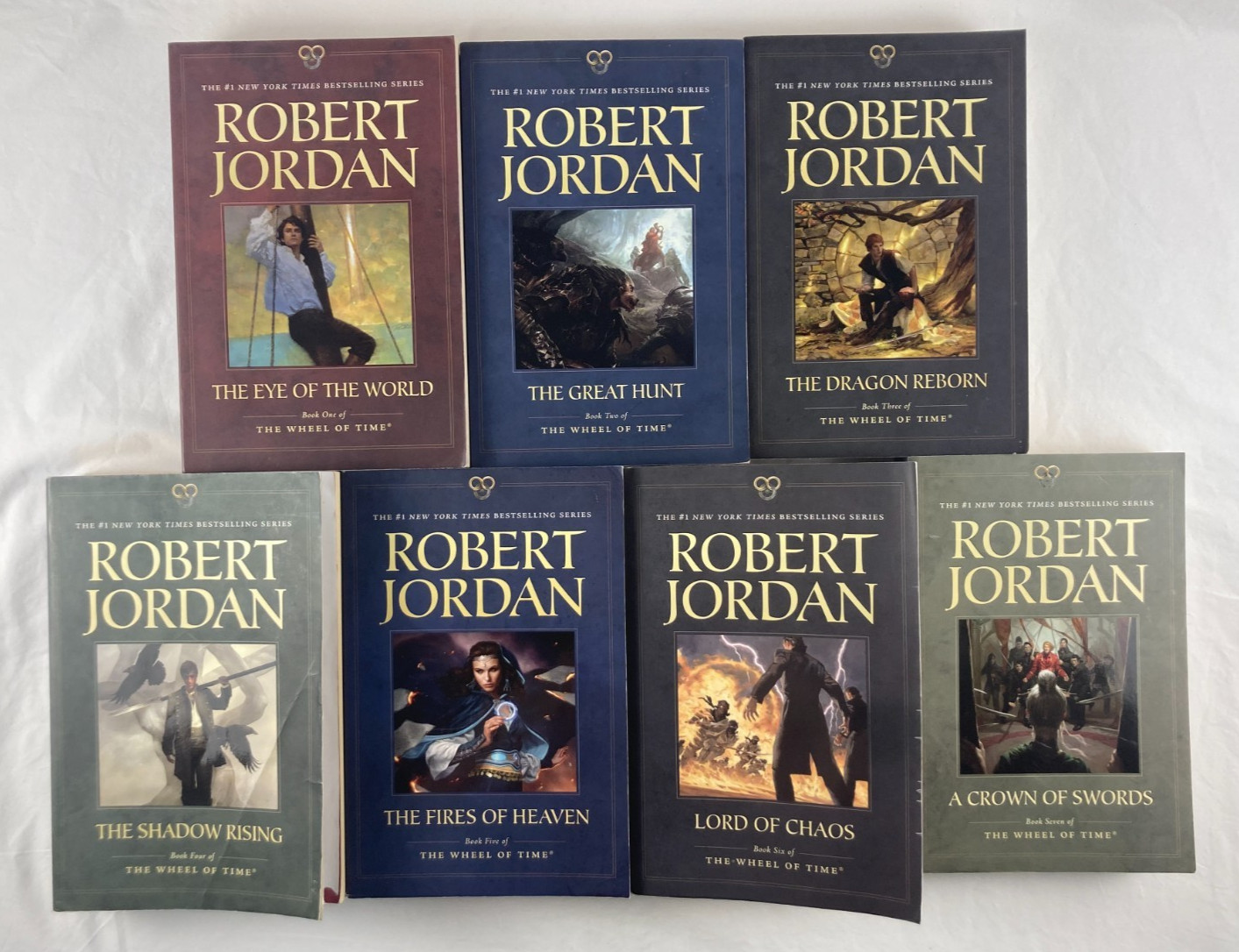 Wheel of Time Robert Jordan Complete Series (1-14 + Pre) Uniform Tor Paperbacks