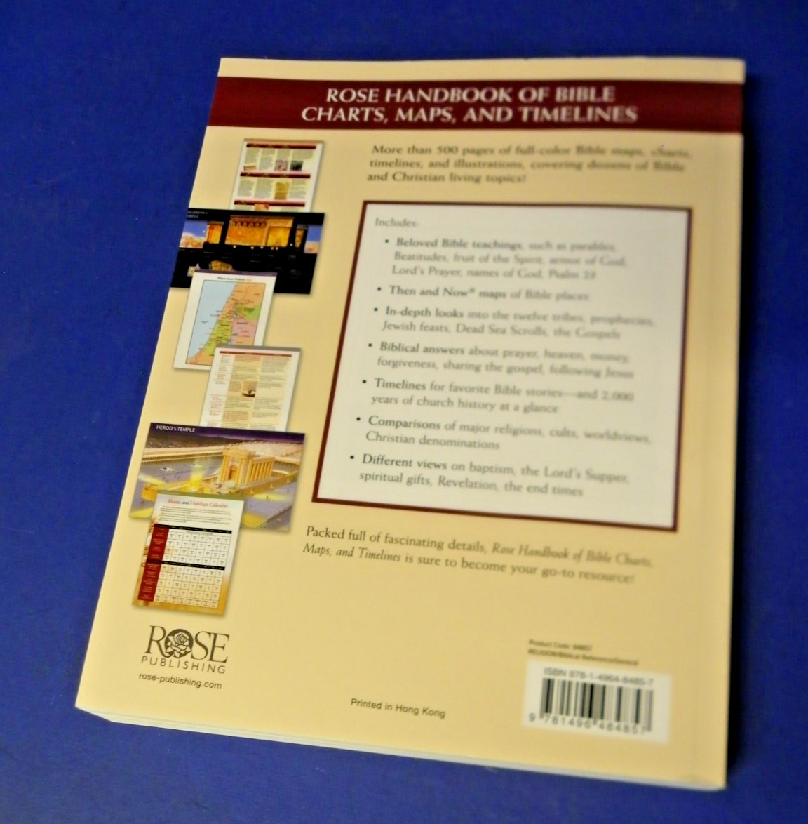 Rose Handbook Of Bible Charts, Maps, And Timelines Full Color Bible Maps New