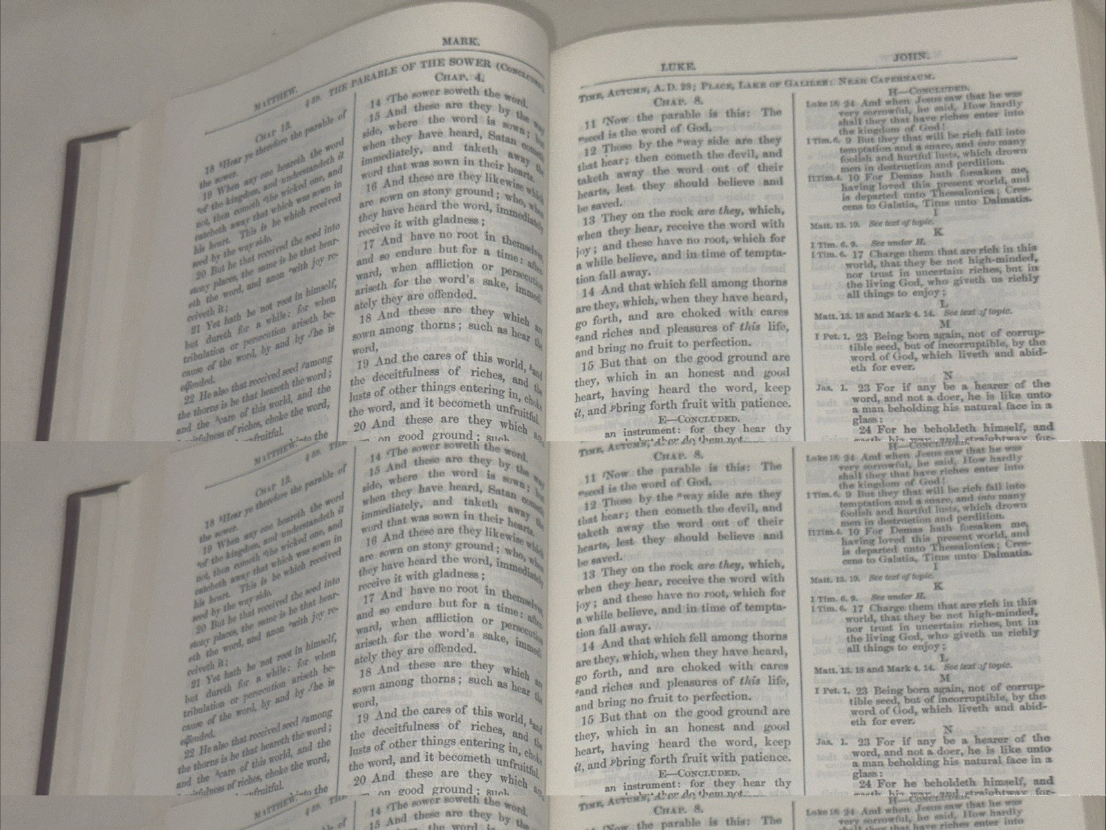 The Reference Passage Bible LOGOs New Testament with Old Testament References
