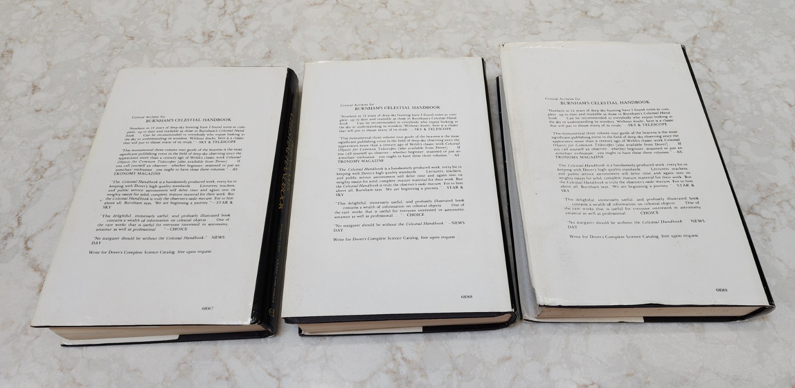 Burnham’s Celestial Handbook 3 Volume Set by Robert Burnham Jr. Hardcover