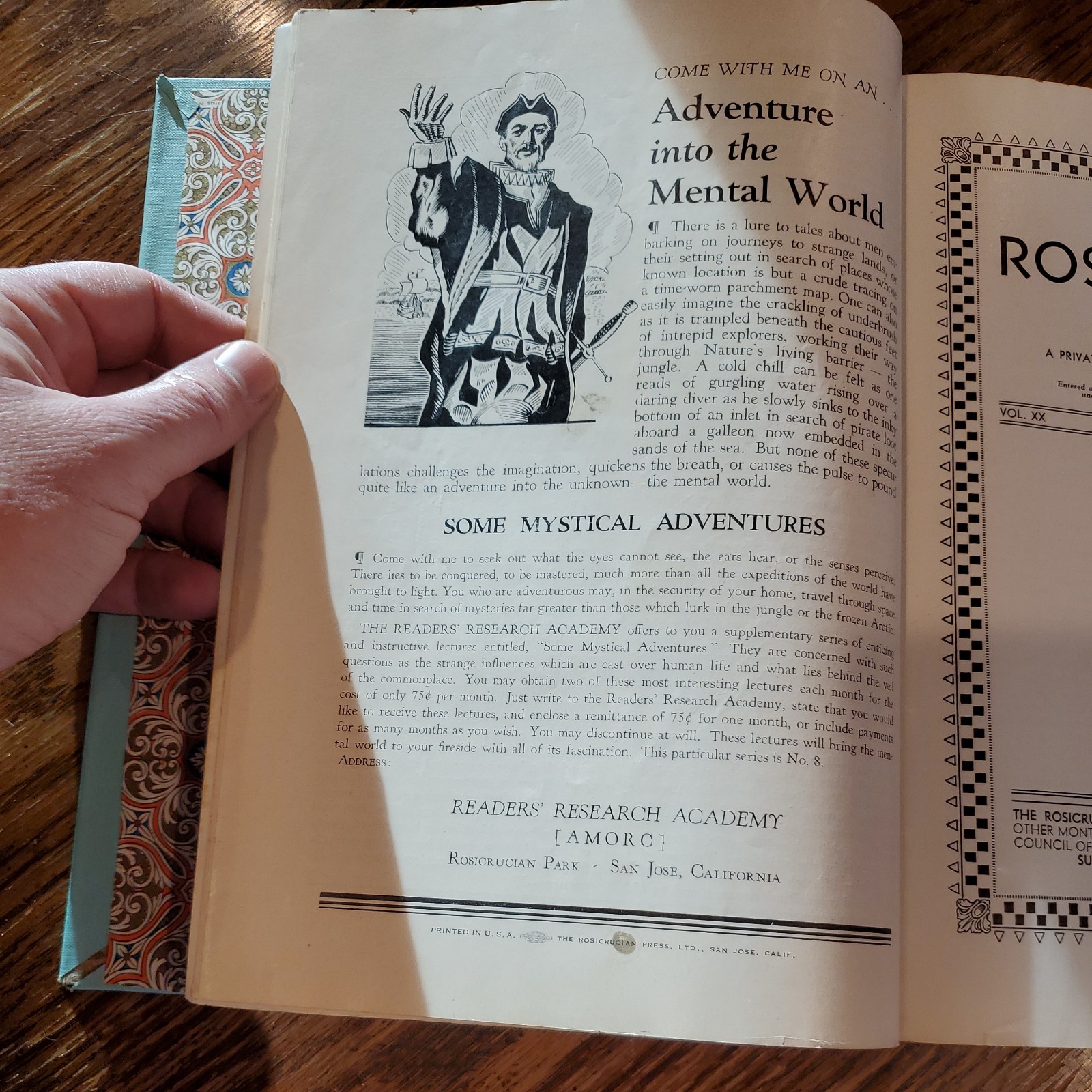 VINTAGE Rosicrucian Forum, hardbound copies, 6 issues 1950-51, very good.