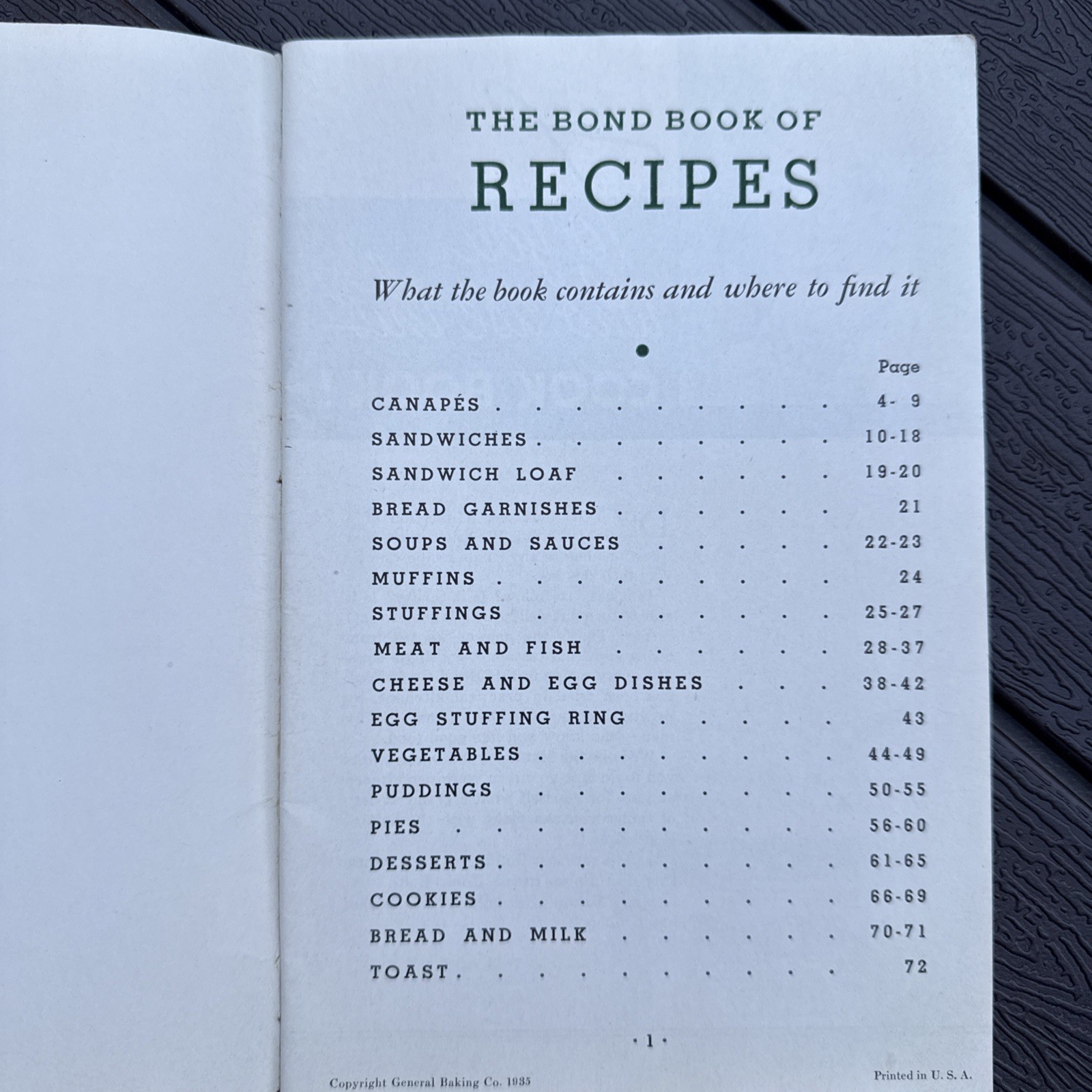 Bond Bread Cook Book General Baking Co Advert Recipe 1935 Vintage 72 PAGES