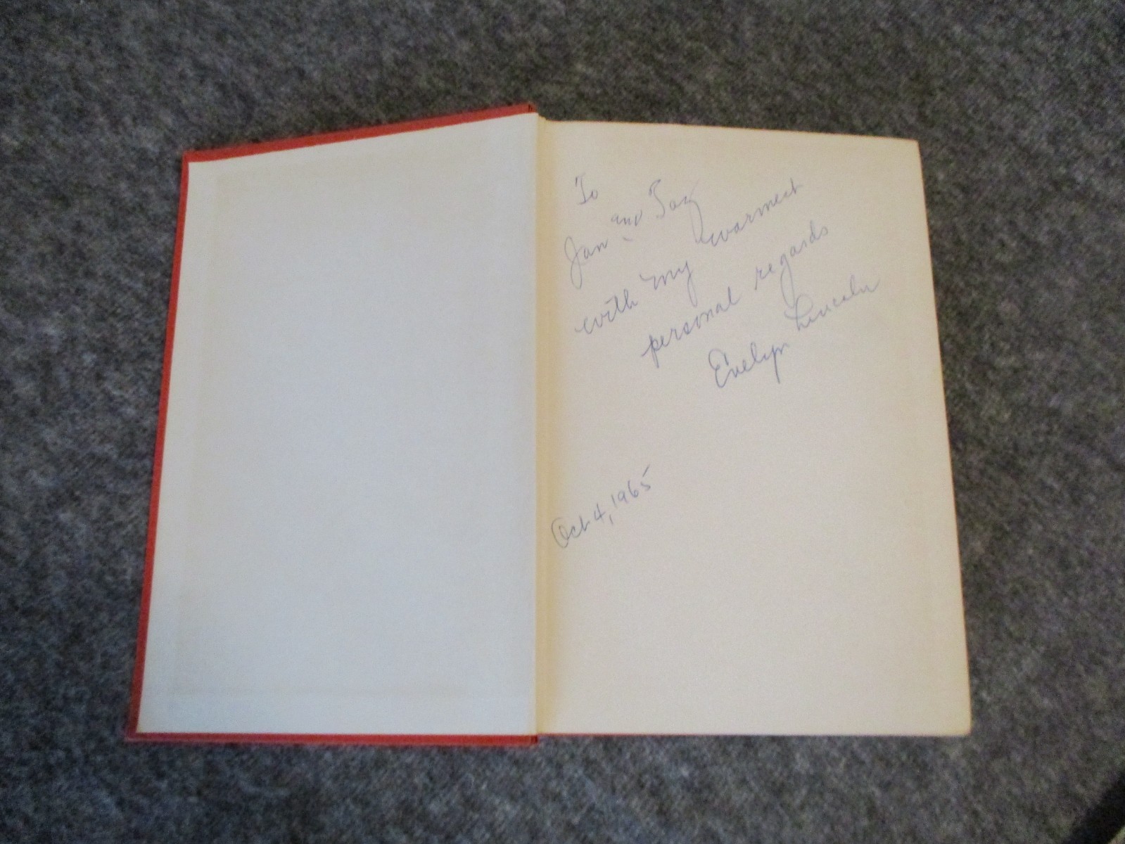 SIGNED MY TWELVE YEARS WITH JOHN F KENNEDY-EVELYN LINCOLN 1ST ED- JFK NAVAL AIDE