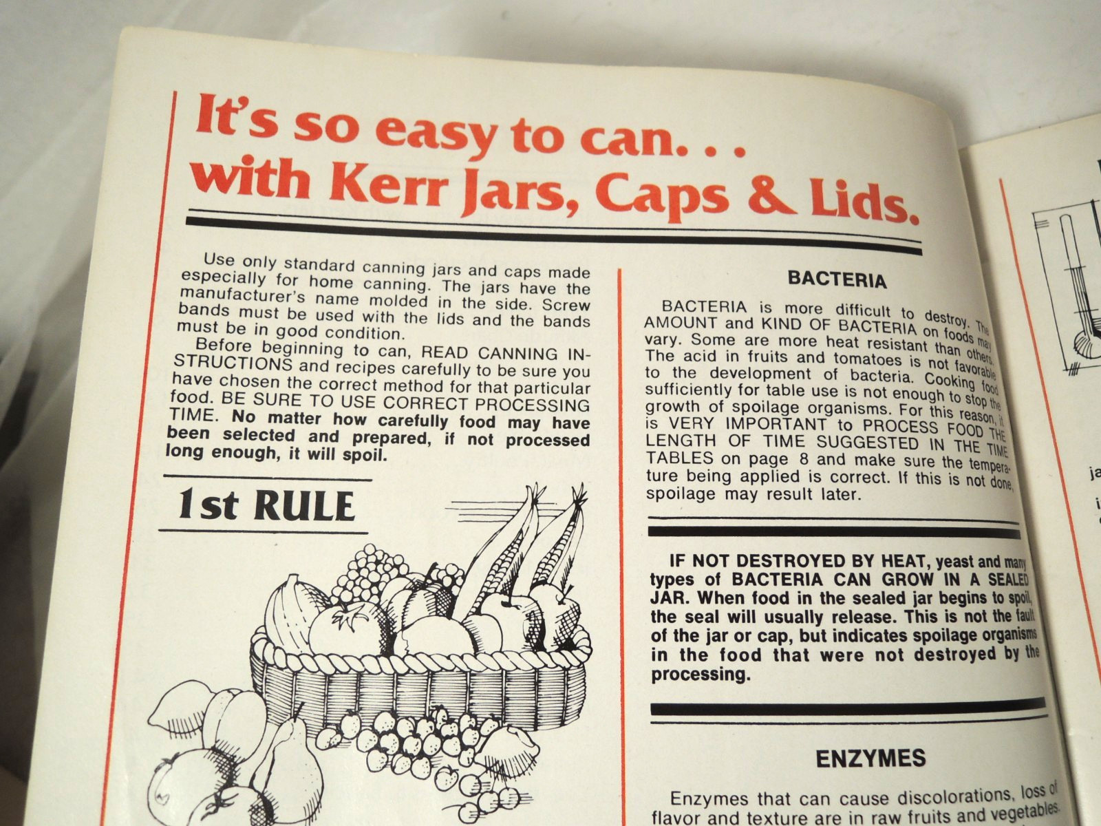 Kerr Home Canning Preserves Pickling 72 pages Illustrated 1982