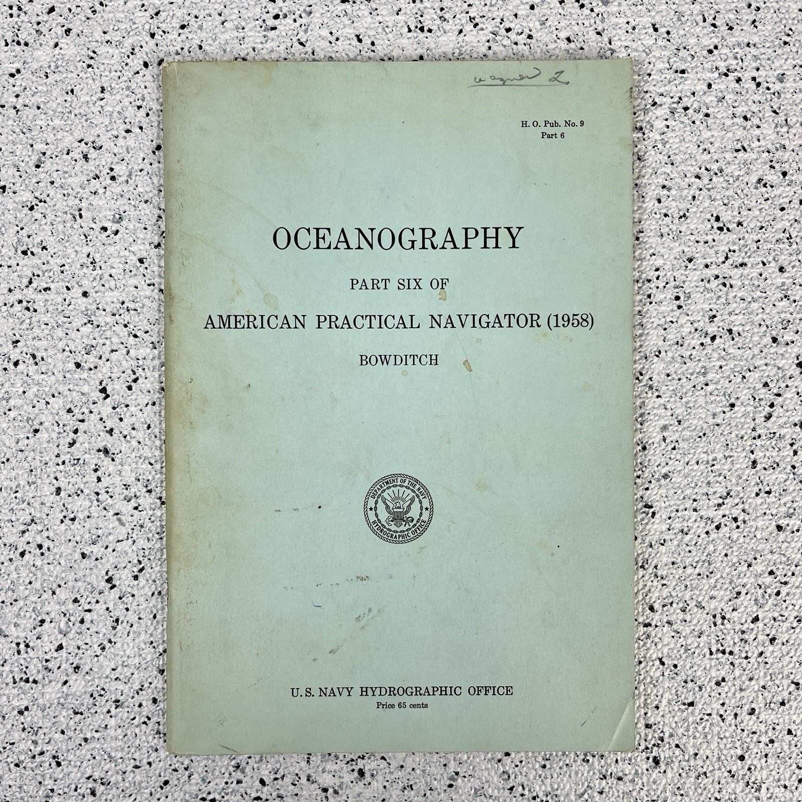 American Practical Navigator Part 6 OCEANOGRAPHY Bowditch US Navy Booklet 1958