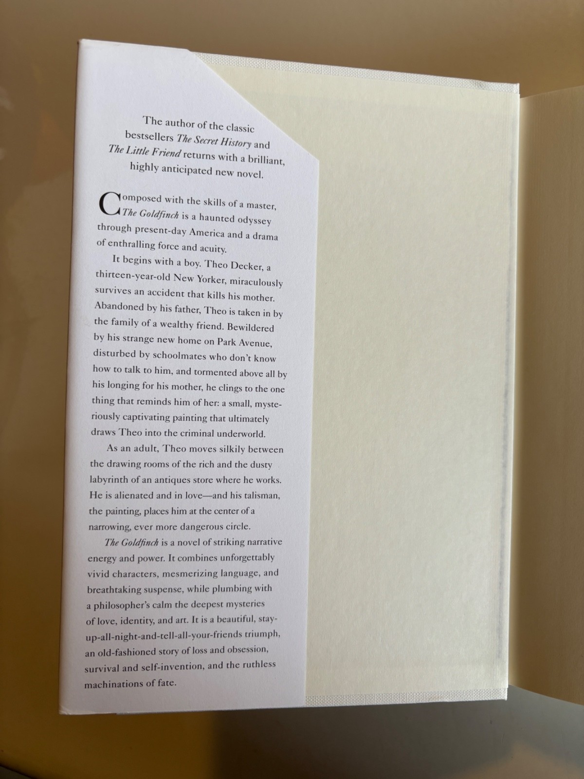 Donna Tartt THE GOLDFINCH Book 1st Edition Oct 2013 Hardcover Dust Jacket